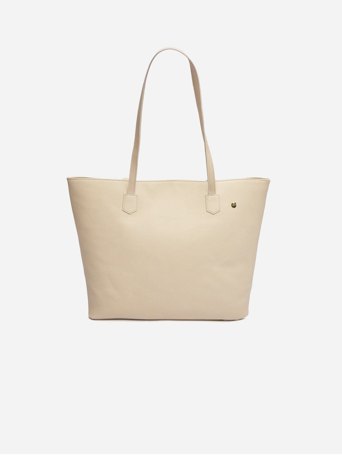 Stylish Hazel Vegan Leather Tote Bag for Women - Cream Colored Shoulder Bag | Perfect for Work, Travel & Everyday Use
