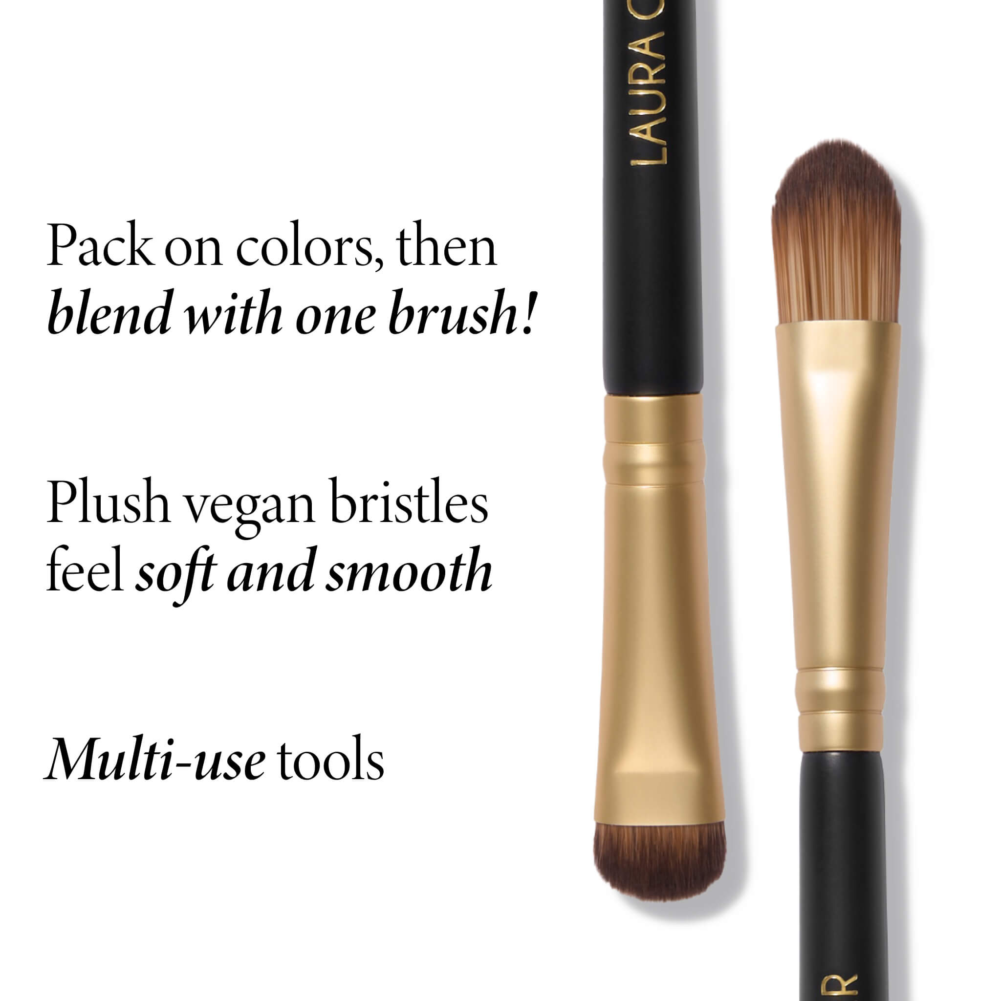 Dual Ended Eye Shadow Brush - Professional Makeup Brush Set for Blending & Smudging - Perfect for Eyeshadow, Eyeliner & Contouring - Ideal for Travel & Everyday Makeup