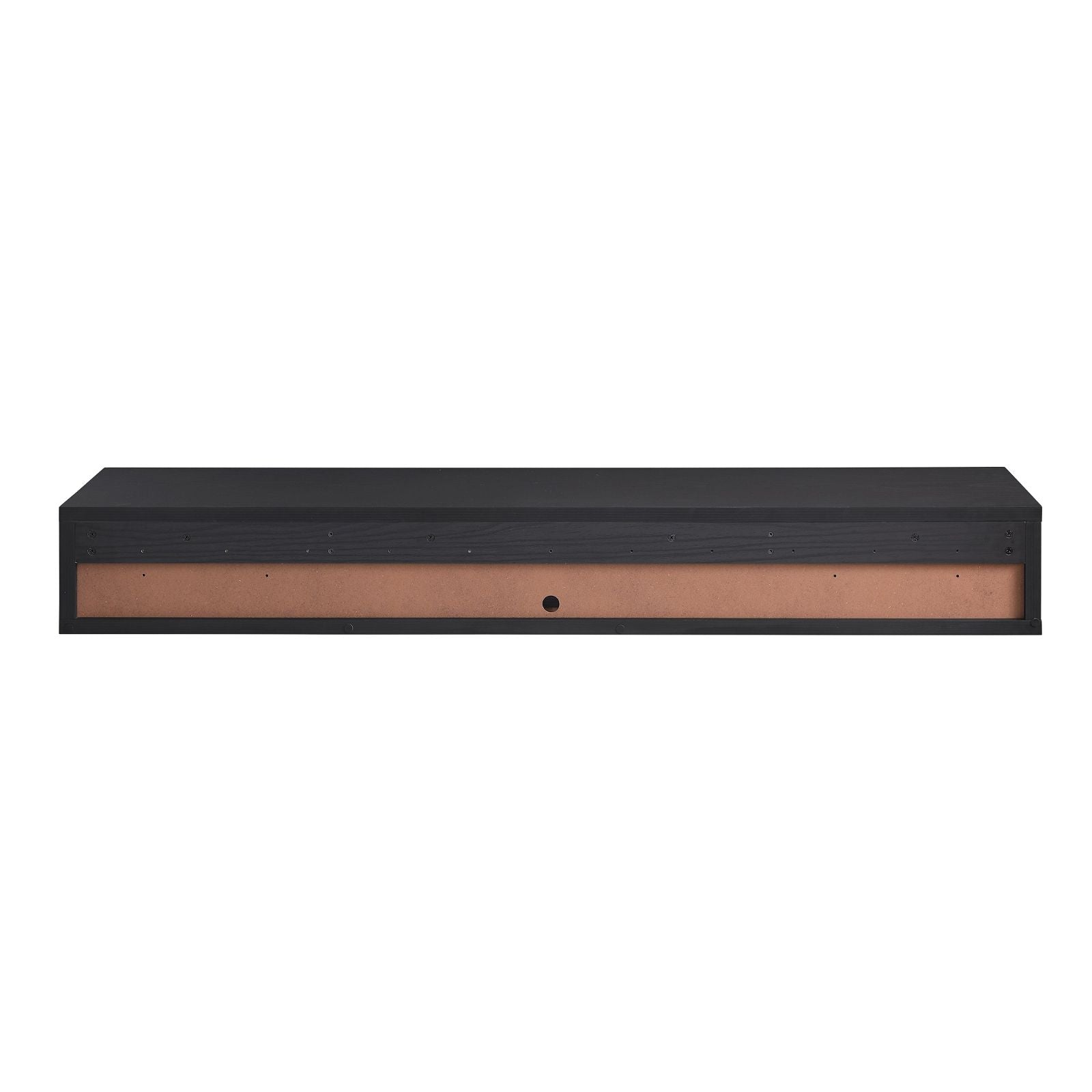 Criterion 1800mm Black Oak Wall Mounted TV Stand - Modern Entertainment Center for Living Room, Bedroom & Home Theater Setup