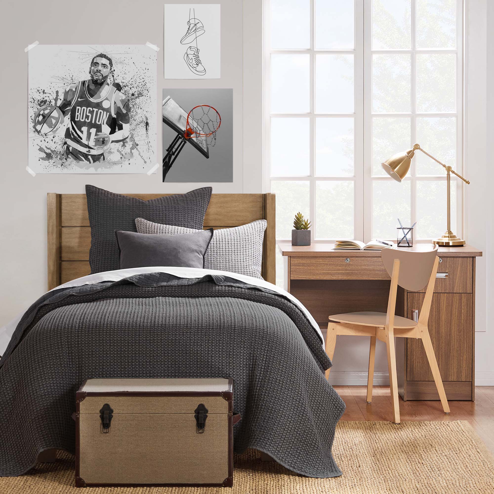 Luxury Mills Waffle Quilt Set - Ultra Soft Bedding Collection for Queen/King Size Beds - Perfect for Cozy Bedrooms, Guest Rooms & Hotel Stays
