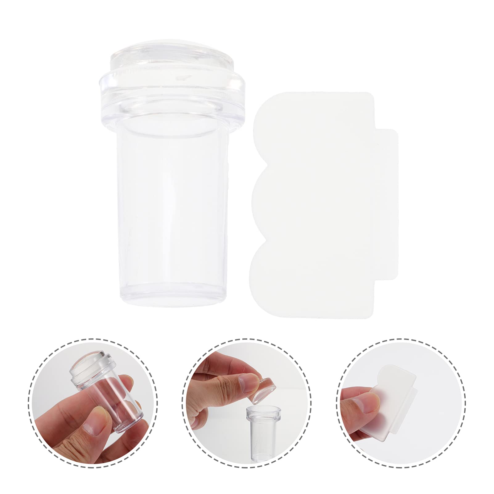 LALAFINA 12 Pcs Nail Stamp Kit with Clear Nail Gel & Steel Plate Palette - Professional Nail Art Tools for Kids & Adults, French Manicure Stamps, Silicone Scrapers - Perfect for DIY Home Manicures & Salon Nail Designs
