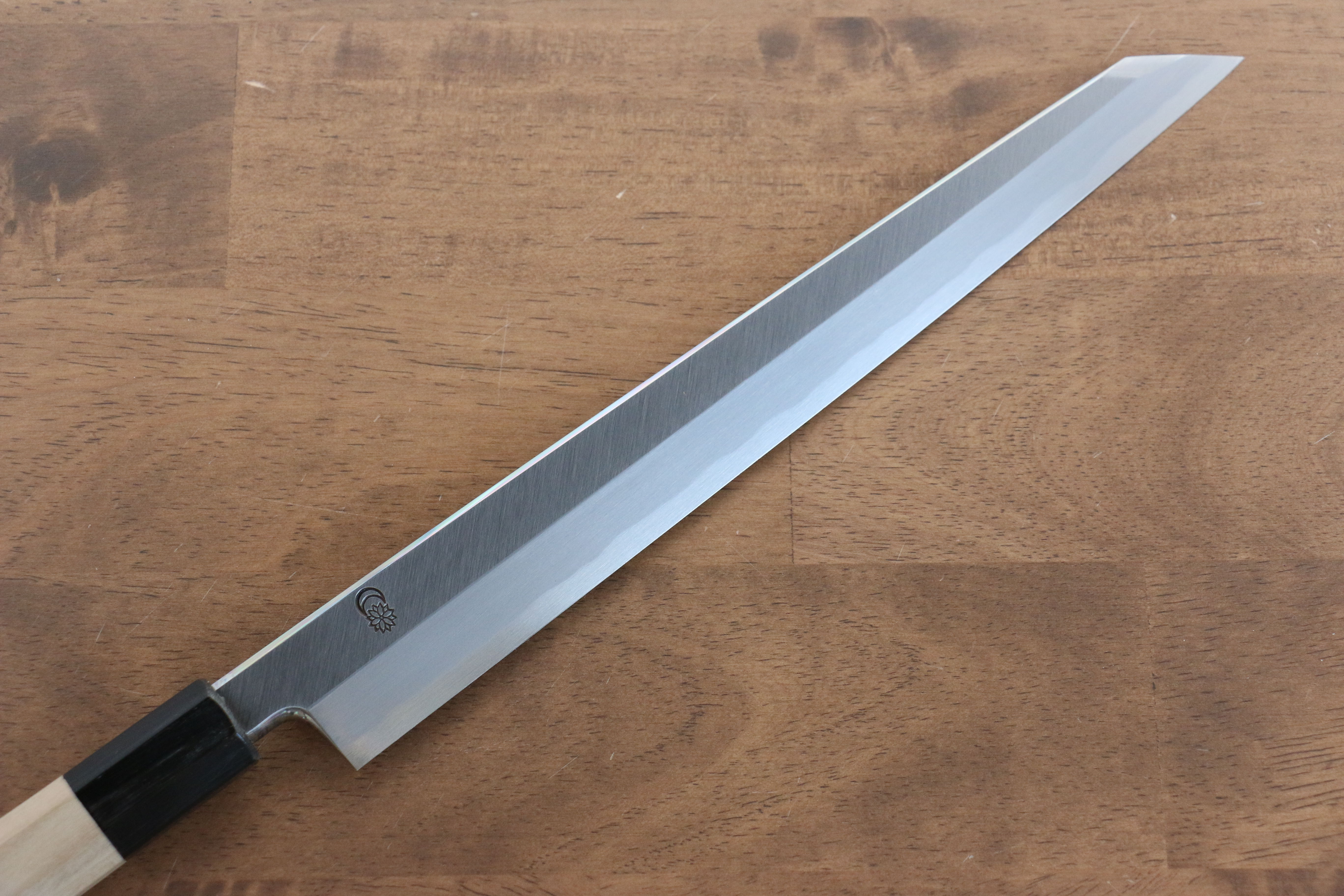 Premium Kikuzuki White Steel No.2 Kiritsuke Yanagiba Knife 270mm - Japanese Chef Knife with Magnolia Wood Handle - Perfect for Sushi, Sashimi & Precision Cutting