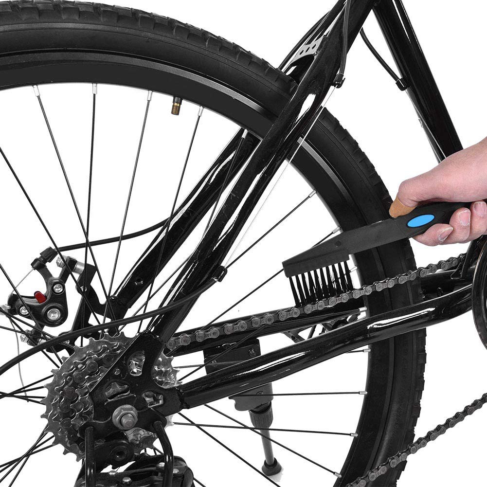 **2-Pack Black Plastic Sprocket Cleaning Brush Kit - Chain & Crank Sprocket Cleaning Tool for Bike Maintenance - Perfect for Mountain, Road & BMX Bikes**