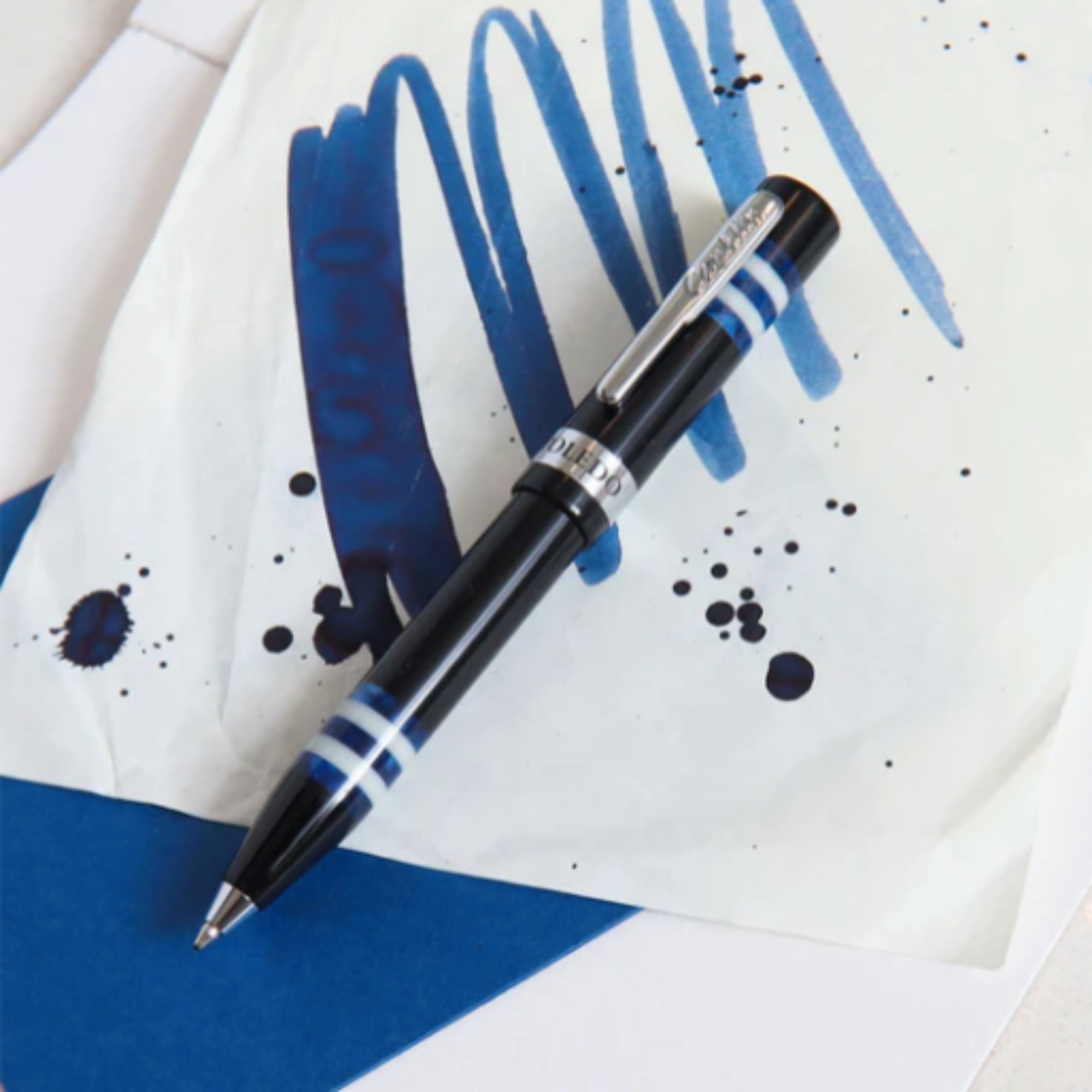 Conklin Toledo Blue Ballpoint Pen - Premium Writing Instrument for Office, Business, and Everyday Use
