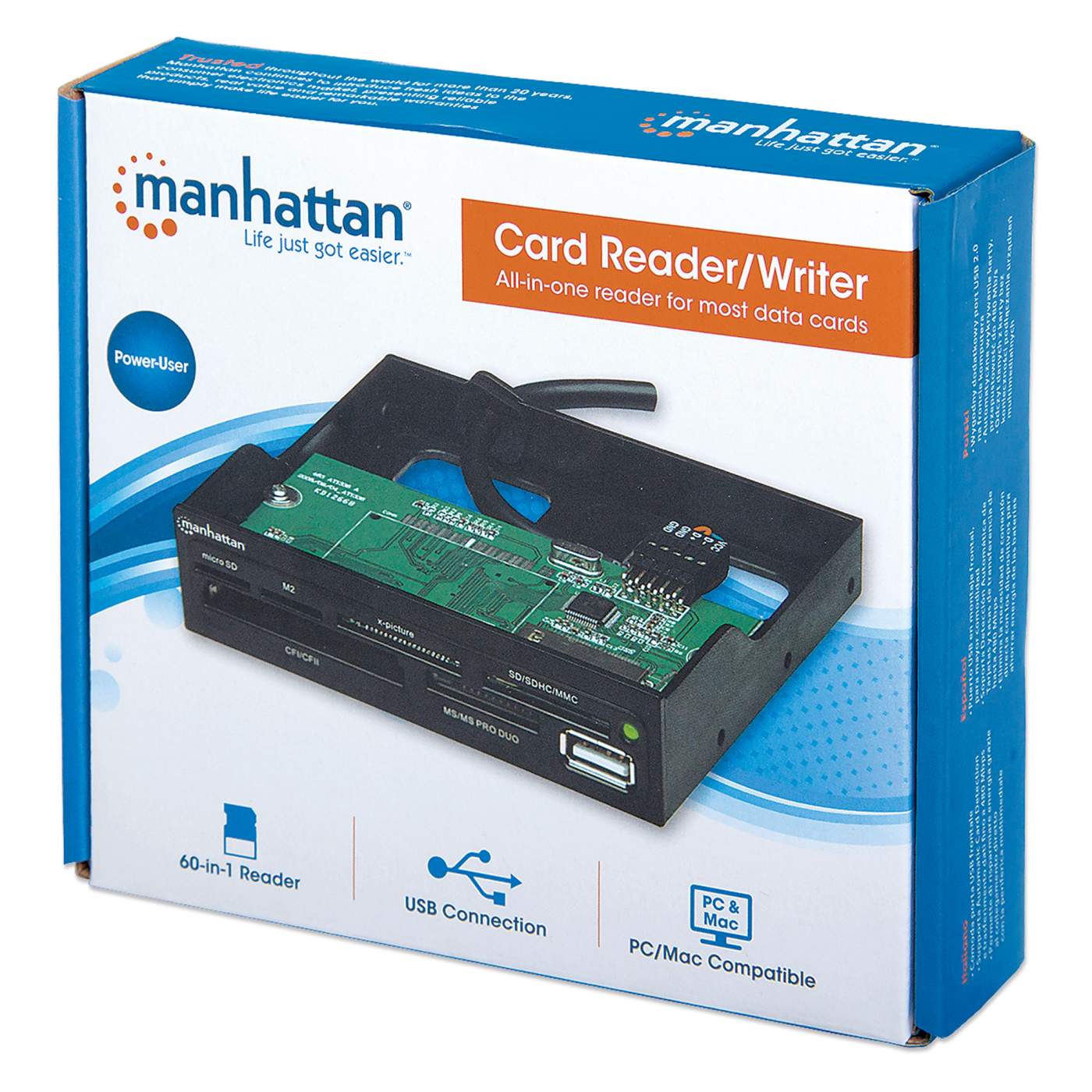 USB 3.0 Multi Card Reader Writer - SD/TF/CF/MS/XD Memory Card Adapter for Laptop PC Mac - Perfect for Photographers, Videographers & Data Transfer
