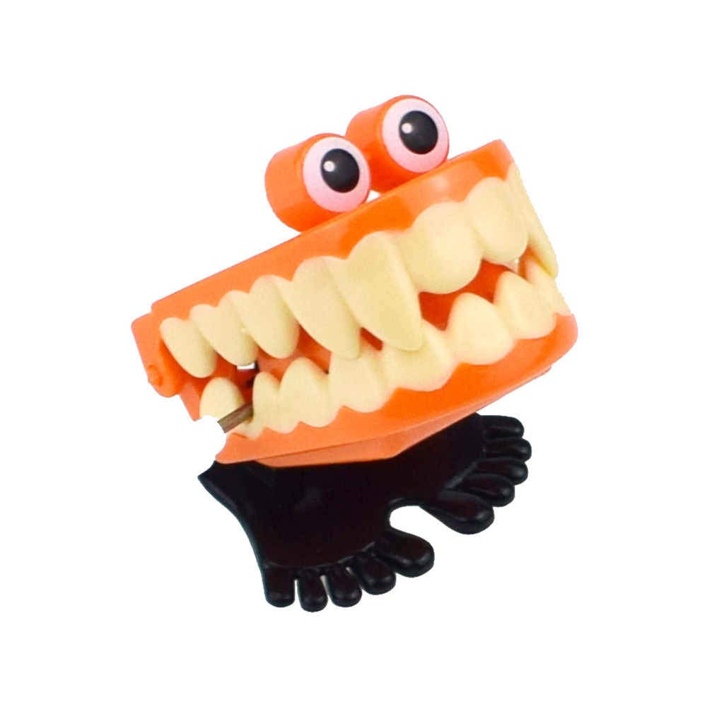 Halloween Wind-Up Bouncing Tooth Toy - Fun Clockwork Educational Gift for Kids, Boys & Girls | Spooky Bedroom Decorations for Halloween Party Favors & Clearance Decor