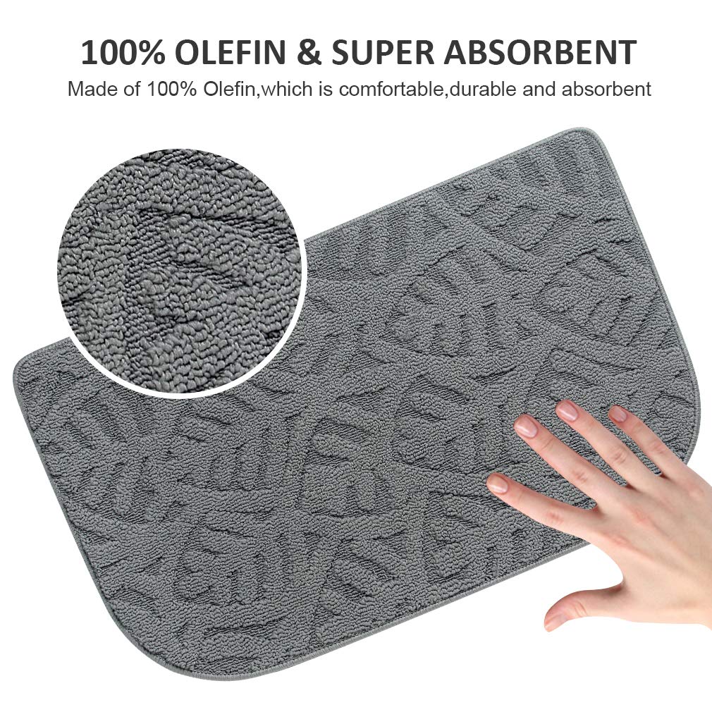 Non-Slip Half Round Kitchen Rug Mat 30