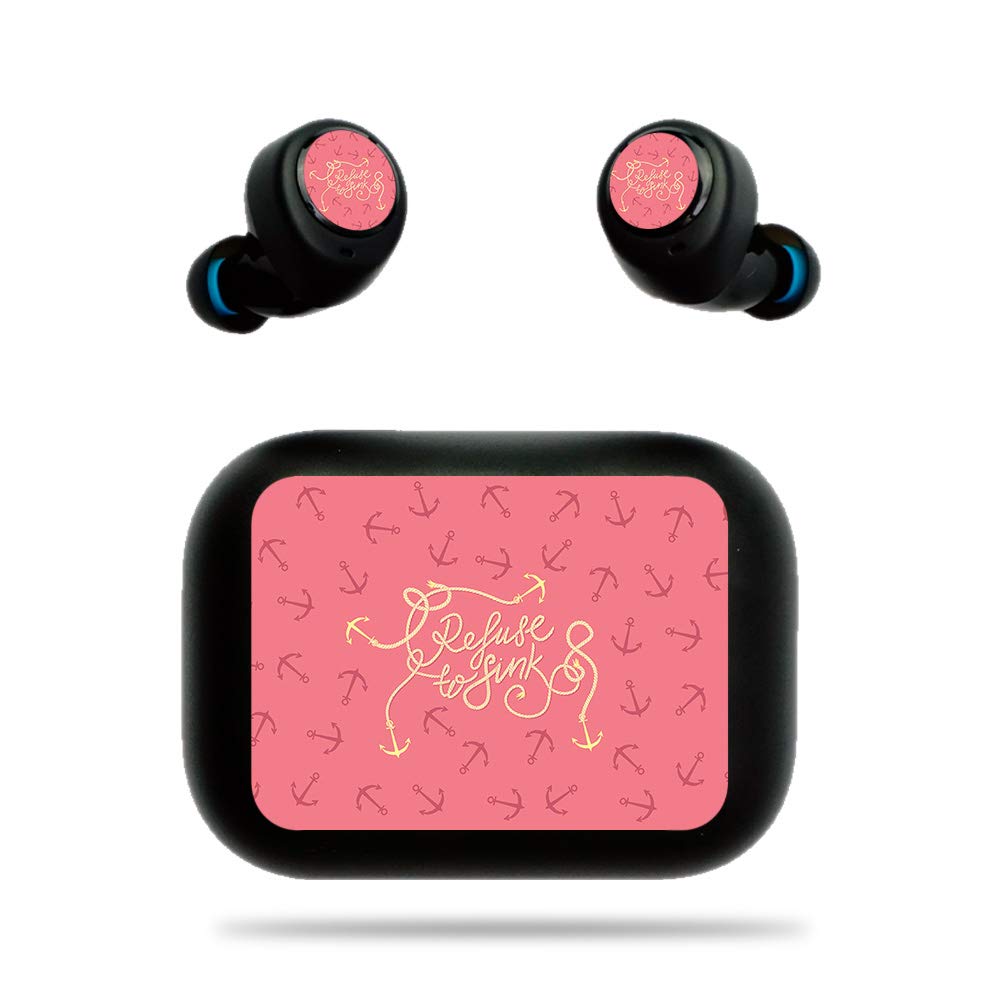 MightySkins Vinyl Decal Wrap Cover for Amazon Echo Buds - Refuse to Sink Design | Protective & Durable Skin | Easy to Apply & Remove | Made in USA | Perfect for Gym, Travel & Daily Use