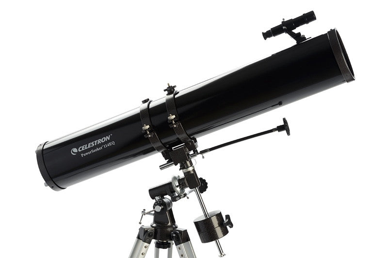 Celestron PowerSeeker 114 EQ Telescope - 114mm Reflector Telescope with Equatorial Mount for Astronomy Beginners | Perfect for Stargazing, Moon Observation & Astrophotography