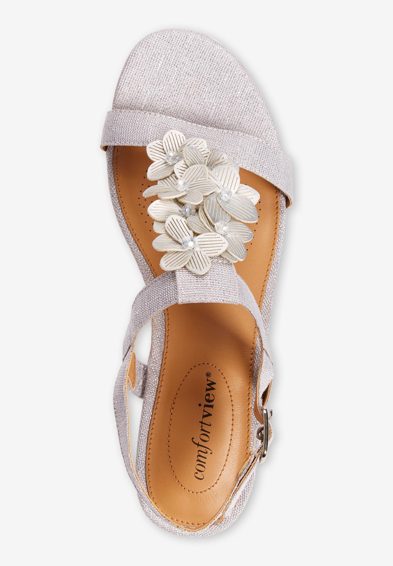 Comfortview Women's Wide Width The Carina Slingback - Comfortable & Stylish Low Heel Shoes for Work, Office & Dressy Occasions
