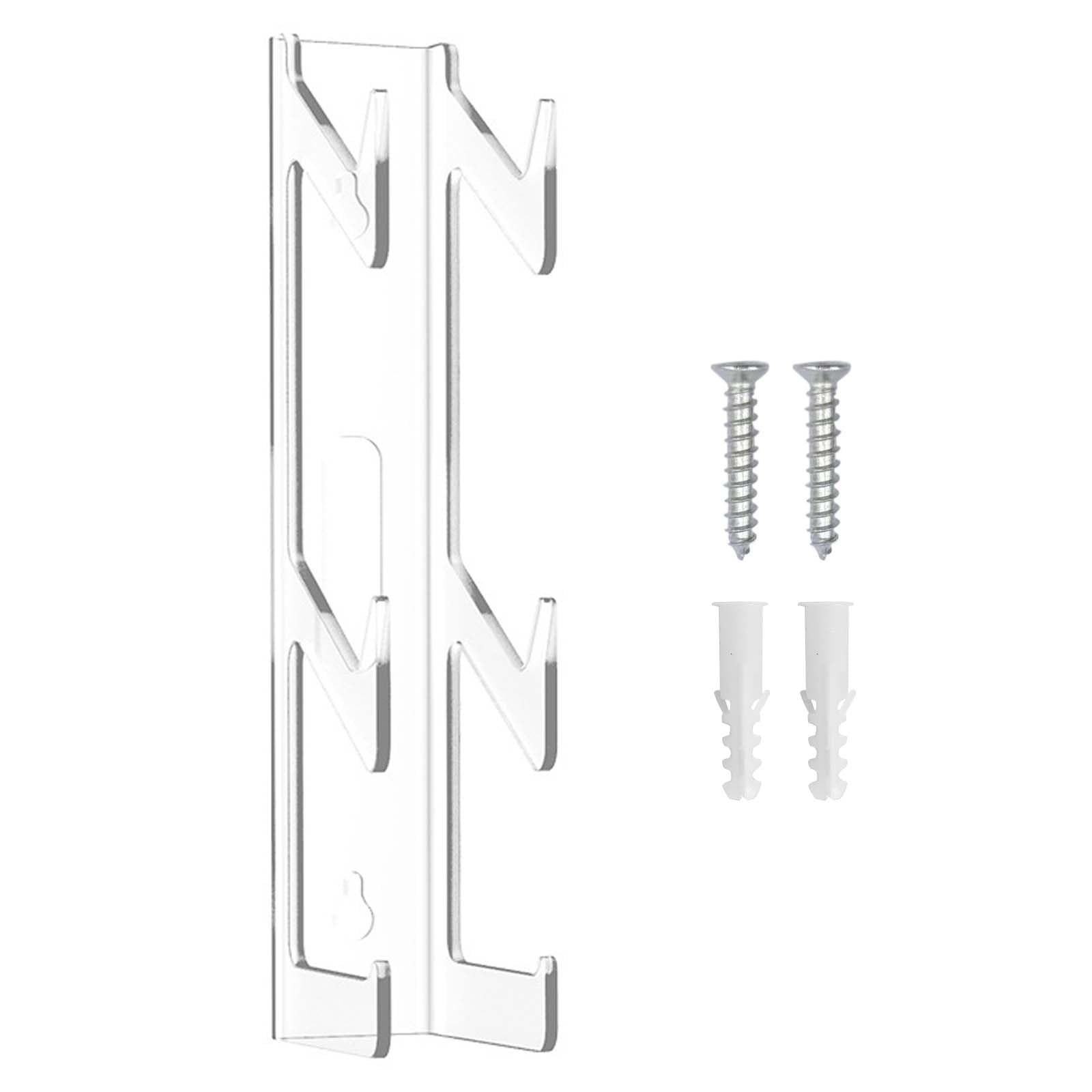 Universal 3-Layer Acrylic Headphone Stand Holder - Wall Mount Gaming Headset Display Organizer with Screws for All Headphones | Perfect for Gaming Setup, Office & Home Organization