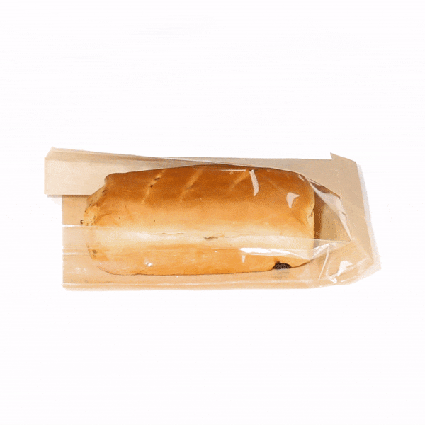 Eco-Friendly Kraft Paper Bread Bags with Side Window - 6 x 2 3/4 x 11 1/2 Inches - 100 Count Box - Perfect for Bakeries, Cafes & Artisan Bread Storage