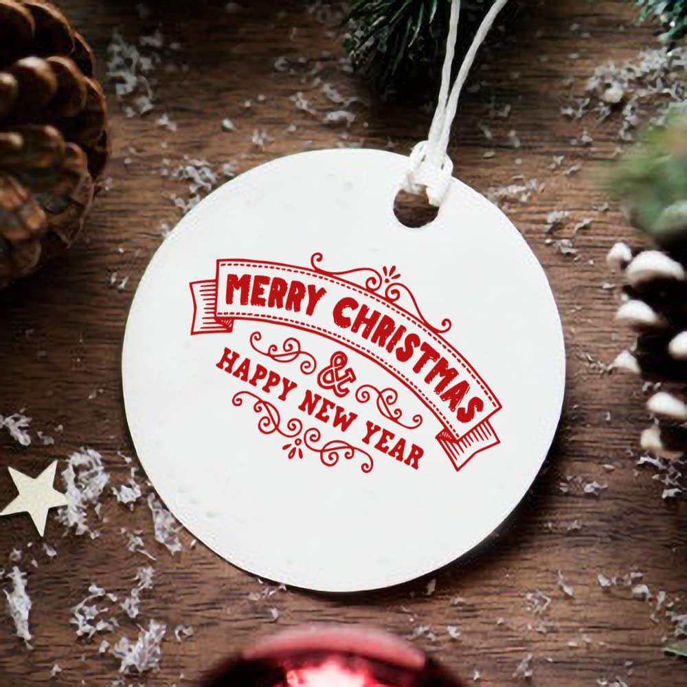 Christmas Clear Stamps for Card Making - Holiday Blessing Words Transparent Rubber Stamps for Scrapbooking, DIY Greeting Cards, Photo Albums & Paper Crafts - Perfect for Holiday Decorations, Gift Wrapping & Memory Keeping