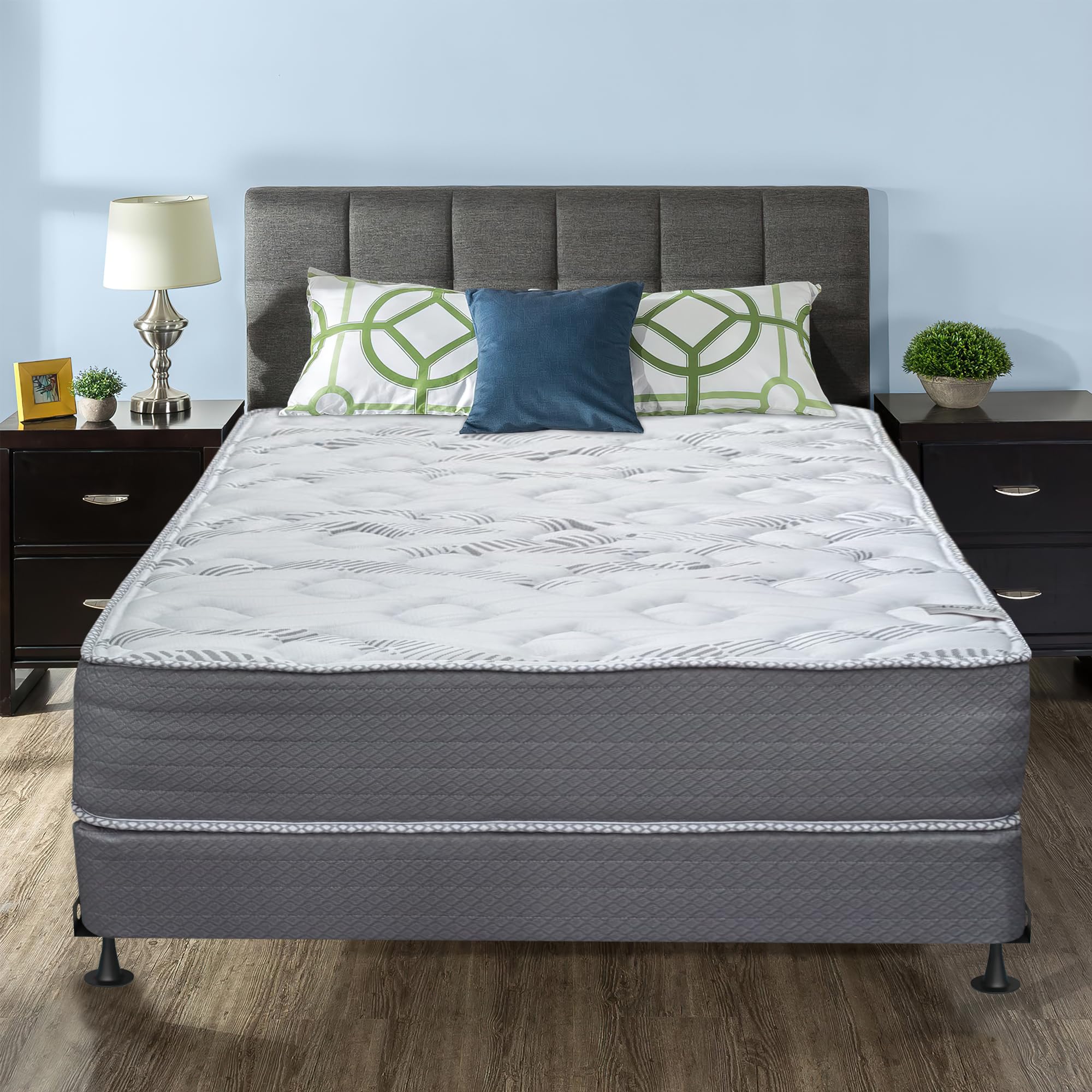 Greaton 14-Inch Firm Double Sided Tight Top Innerspring Mattress with 4