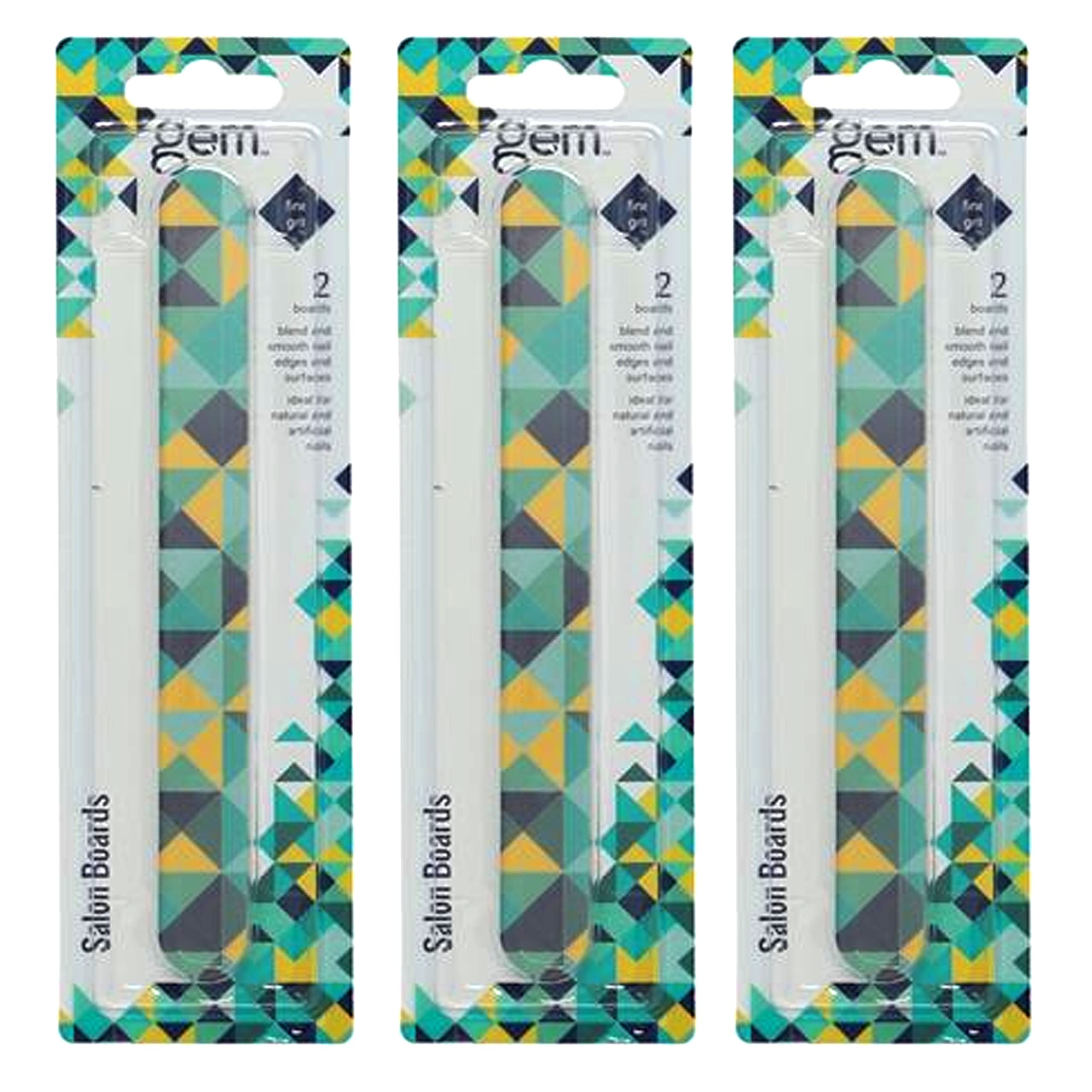 6 Pcs Double Sided Nail Files - Professional Manicure & Pedicure Tools with Fine Grit Emery Boards for Salon & Home Use - Perfect for Nail Shaping, Buffing, and Smoothing