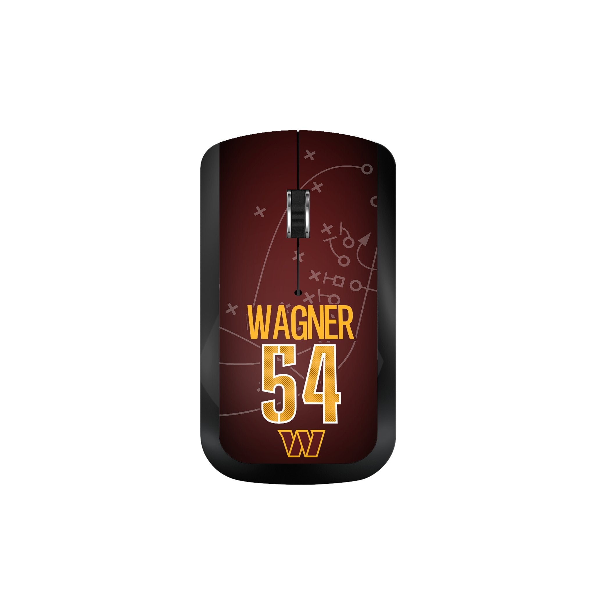 Bobby Wagner Washington Commanders 54 Wireless Gaming Mouse - Ergonomic USB Optical Mouse for PC, Laptop, Mac - Perfect for Gaming, Office Work & Home Use