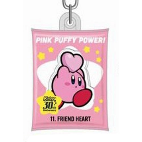 Kirby Pink Puffy Power 30th Anniversary Keychain - 2 Inch Cute Plush Keyring for Backpacks, Bags & Gifts - Anime Collectible Accessory for Fans & Cosplay Enthusiasts