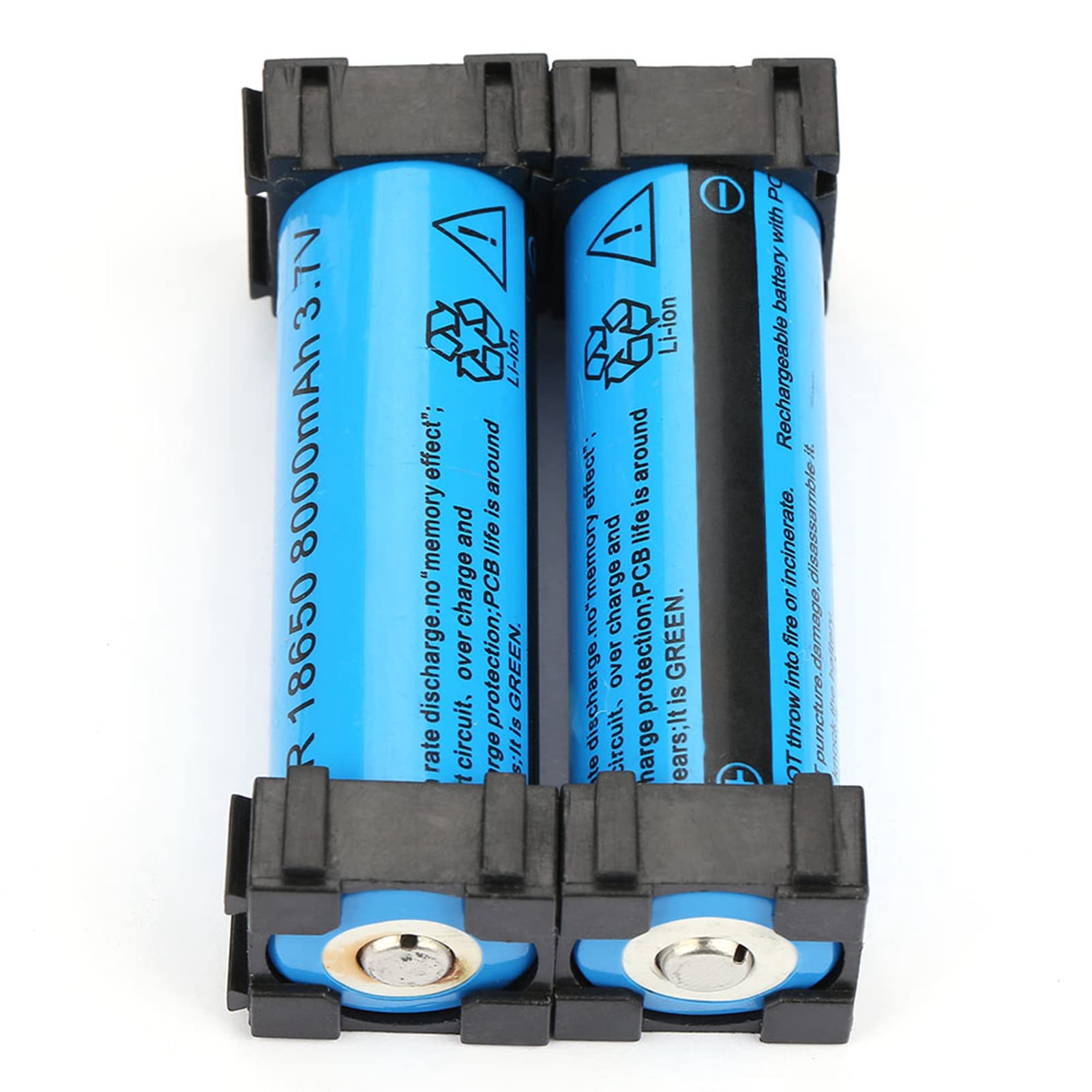 100Pcs Li-ion Battery Holder - Portable Cylindrical Battery Pack Organizer with Short Circuit Protection | Ideal for DIY Electronics, Flashlights & Power Banks