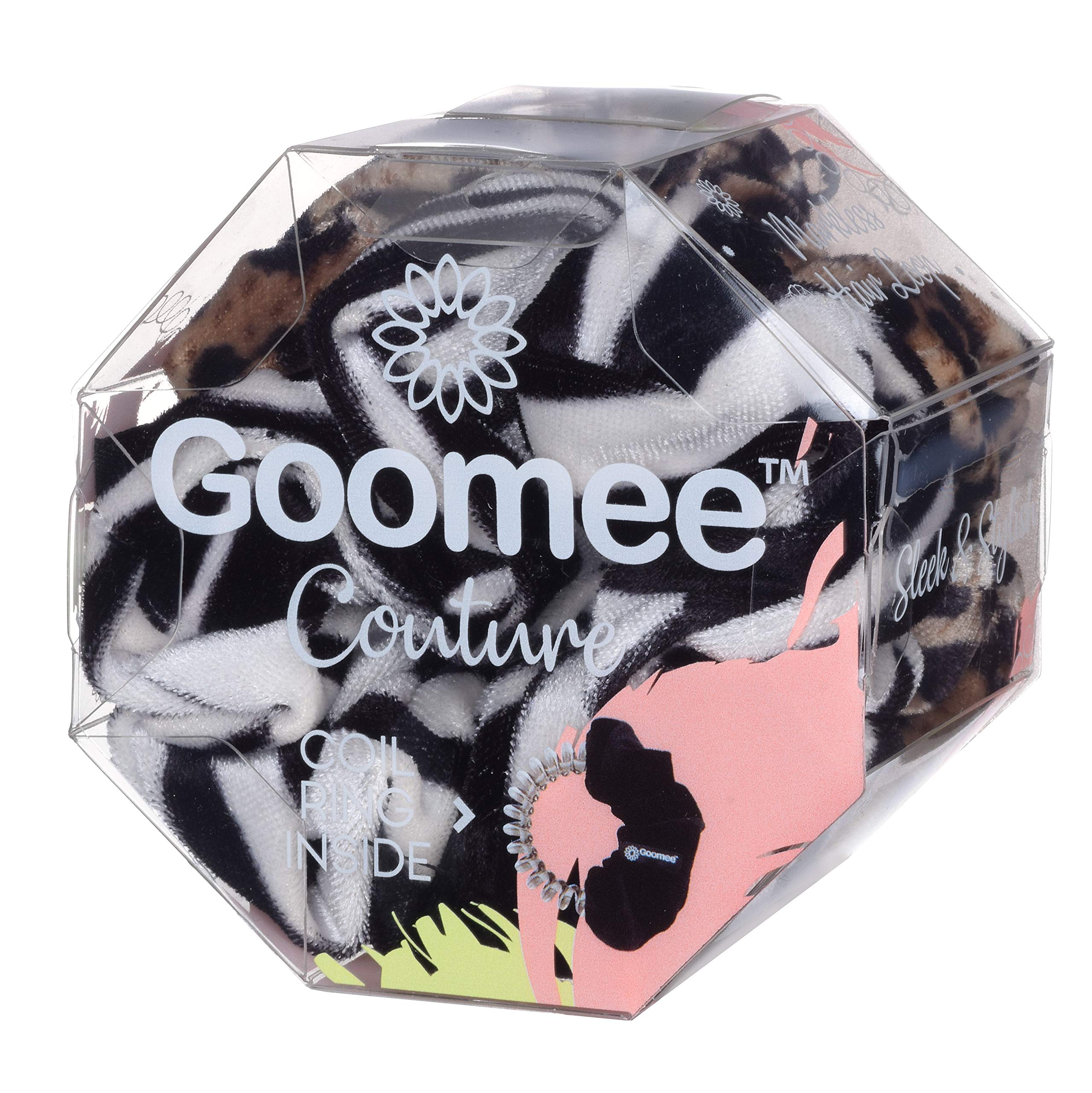 Goomee 2-in-1 Hair Scrunchies & Headbands Set - 3 Pack Velvet Hair Ties Convertible to Headwraps - No Pull Gentle Hair Accessories for Women Girls (Black, Pink, Beige) - Perfect for Workouts, Yoga, Office & Everyday Styling