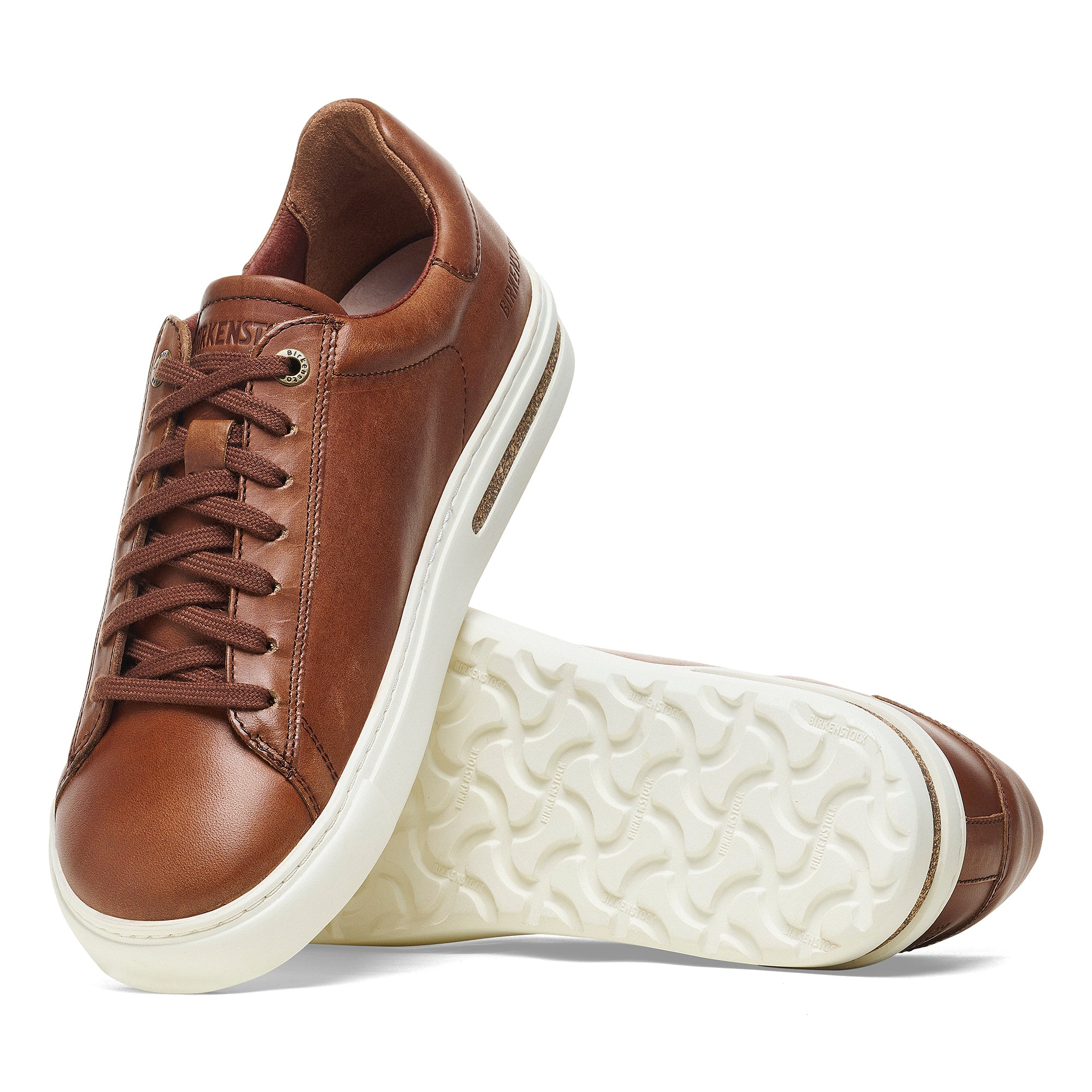 Birkenstock Bend Canvas Suede Low Top Sneakers for Men & Women - Comfortable Casual Shoes in Cognac Brown | Perfect for Walking, Travel & Everyday Wear