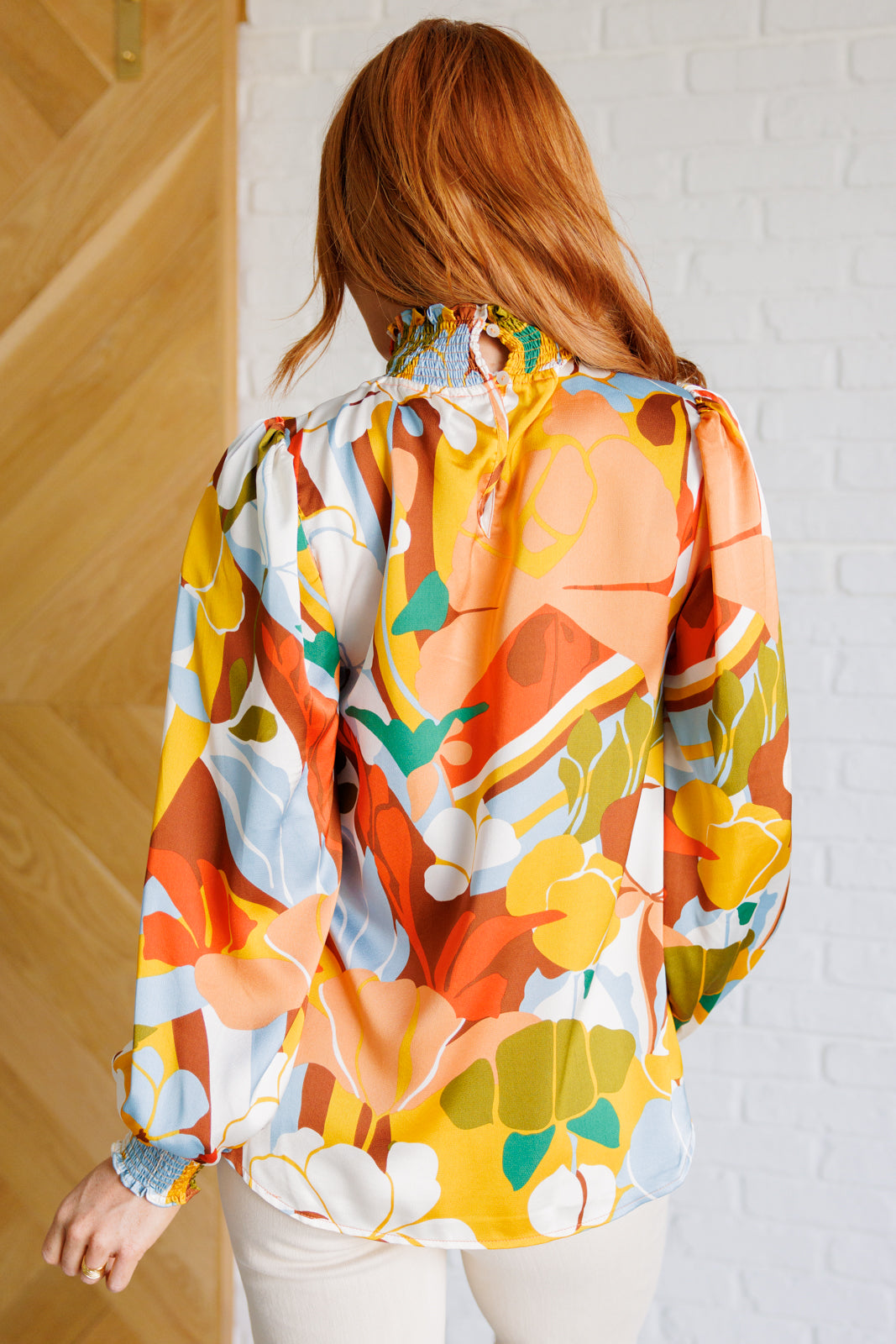 All Together Now Mock Neck Blouse - Women's Elegant Long Sleeve Tops for Work, Office & Casual Wear | Perfect for Business Meetings, Date Nights & Fall Layering