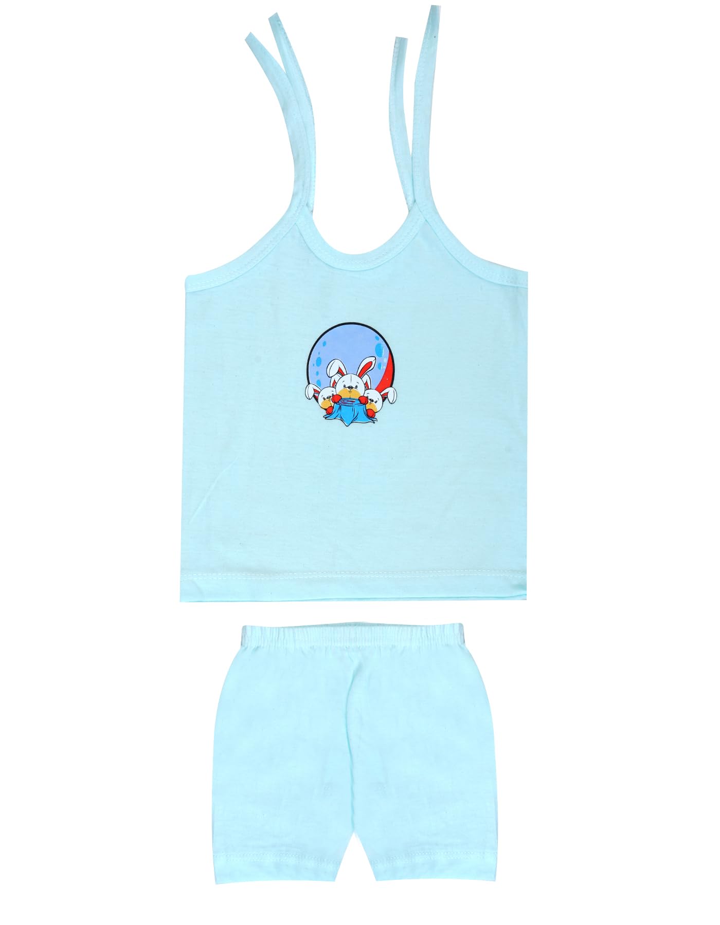 BREEZEWAY Soft Cotton Baby Boys & Girls Outfit Set - Knot Style Jhabla Top & Pants, 5-Pack Printed Casual Wear (0-6 Months) | Perfect for Newborn Photos, Daily Wear & Gift Giving