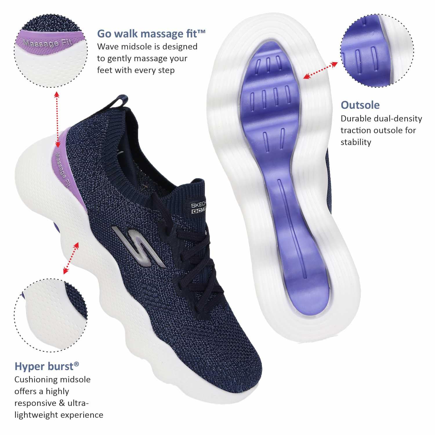 Skechers Women's Athletic Running Shoes - Lightweight Walking & Gym Training Sneakers for Women - Perfect for Jogging, Workouts & Casual Wear