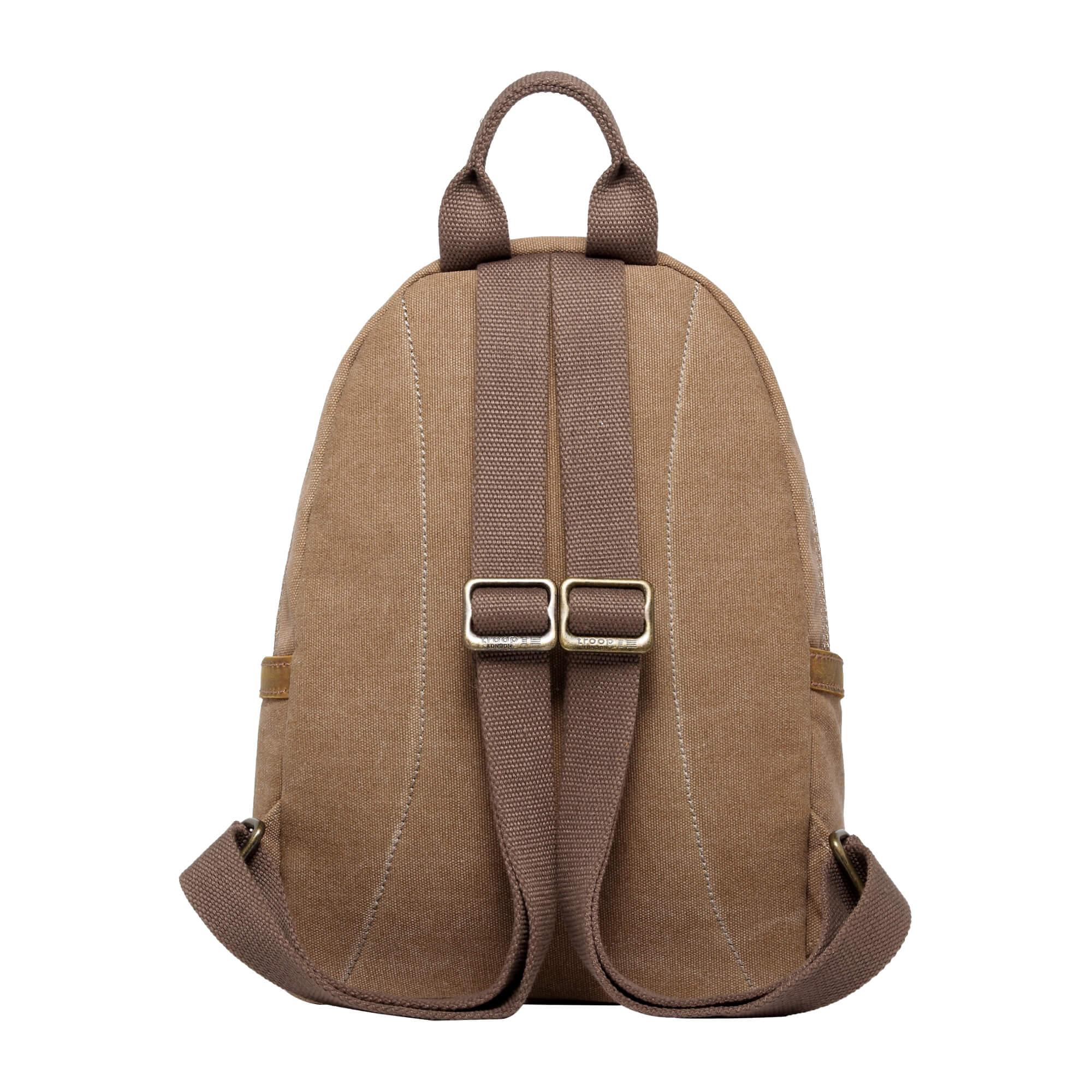 TRP0255 Troop London Classic Canvas Backpack Small - Durable School & Travel Backpack for Men & Women - Perfect for College, Commuting & Outdoor Adventures