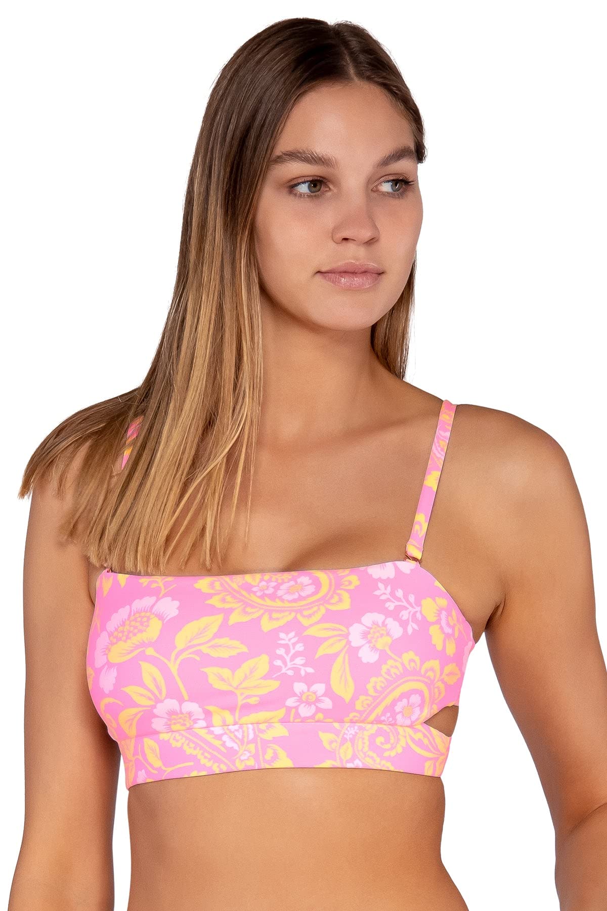 Swim Systems Bailey Bandeau Women's Bikini Top - Adjustable Straps & Removable Padding | Perfect for Beach, Pool & Summer Vacations