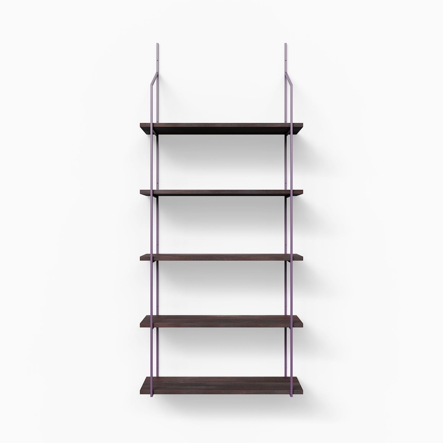 5-Tier Wooden Shelf - Verne Dutch Mocha Floating Shelves for Wall Storage | Perfect for Living Room, Bedroom, Kitchen & Bathroom Organization