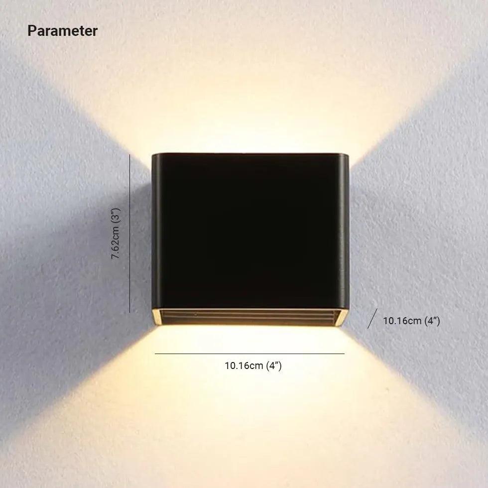 Modern Yellow LED Wall Light - Up and Down Lighting for Living Room, Bedroom, and Hallway Decor