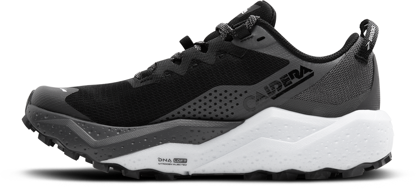 Women's Caldera 8 Running Shoes - Black/Blackened Pearl/White | Lightweight Cushioned Trail Sneakers for Hiking, Jogging & Outdoor Activities
