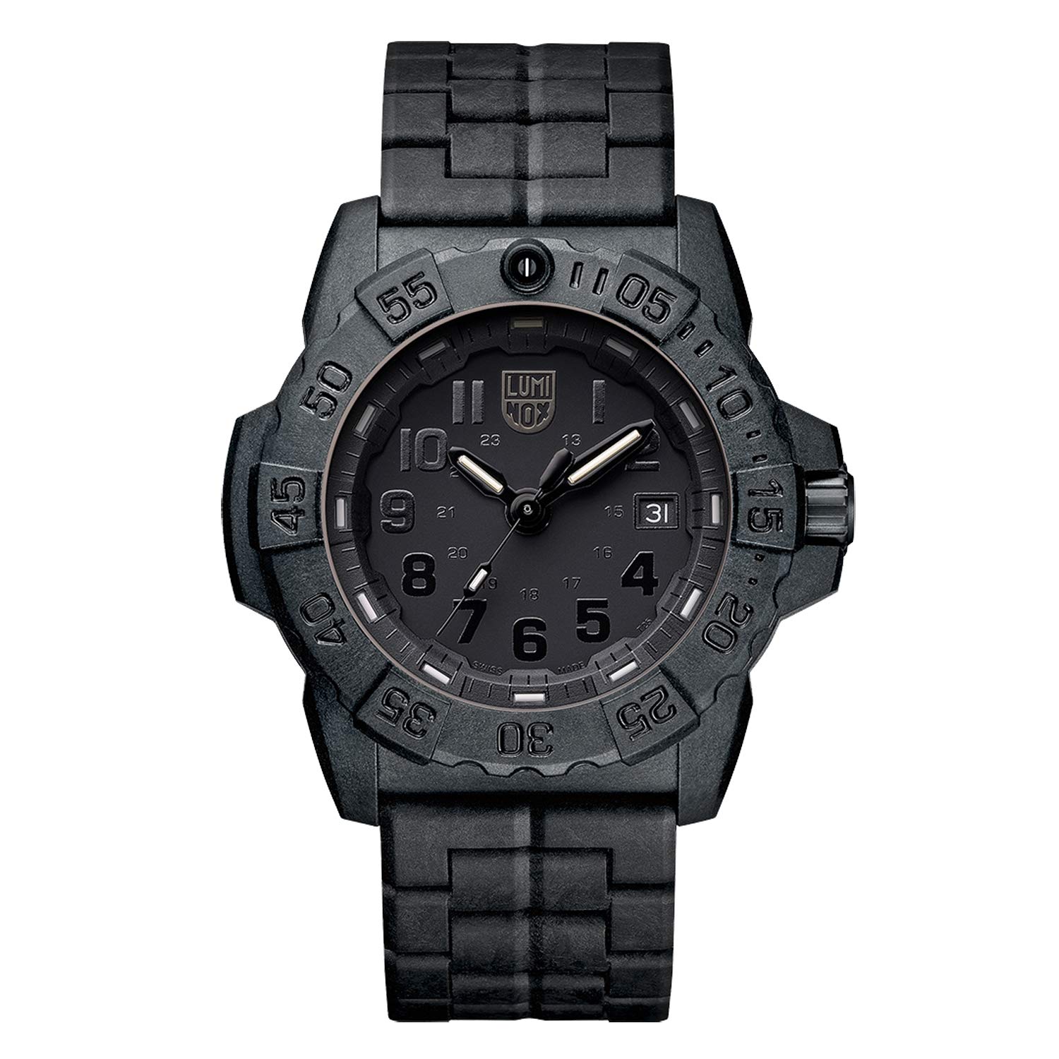 Luminox Men's Navy SEAL Carbon Compound 3500 Series Quartz Watch - Durable Military Timepiece for Outdoor, Diving & Everyday Wear
