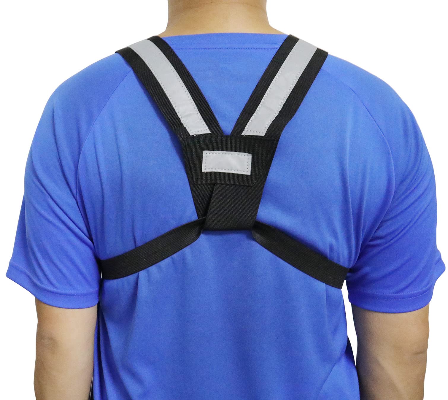 Two Way Radio Shoulder Holster - Reflective Chest Harness Holder Vest with Front Pouch for Walkie Talkie | Perfect for Security, Construction & Outdoor Activities