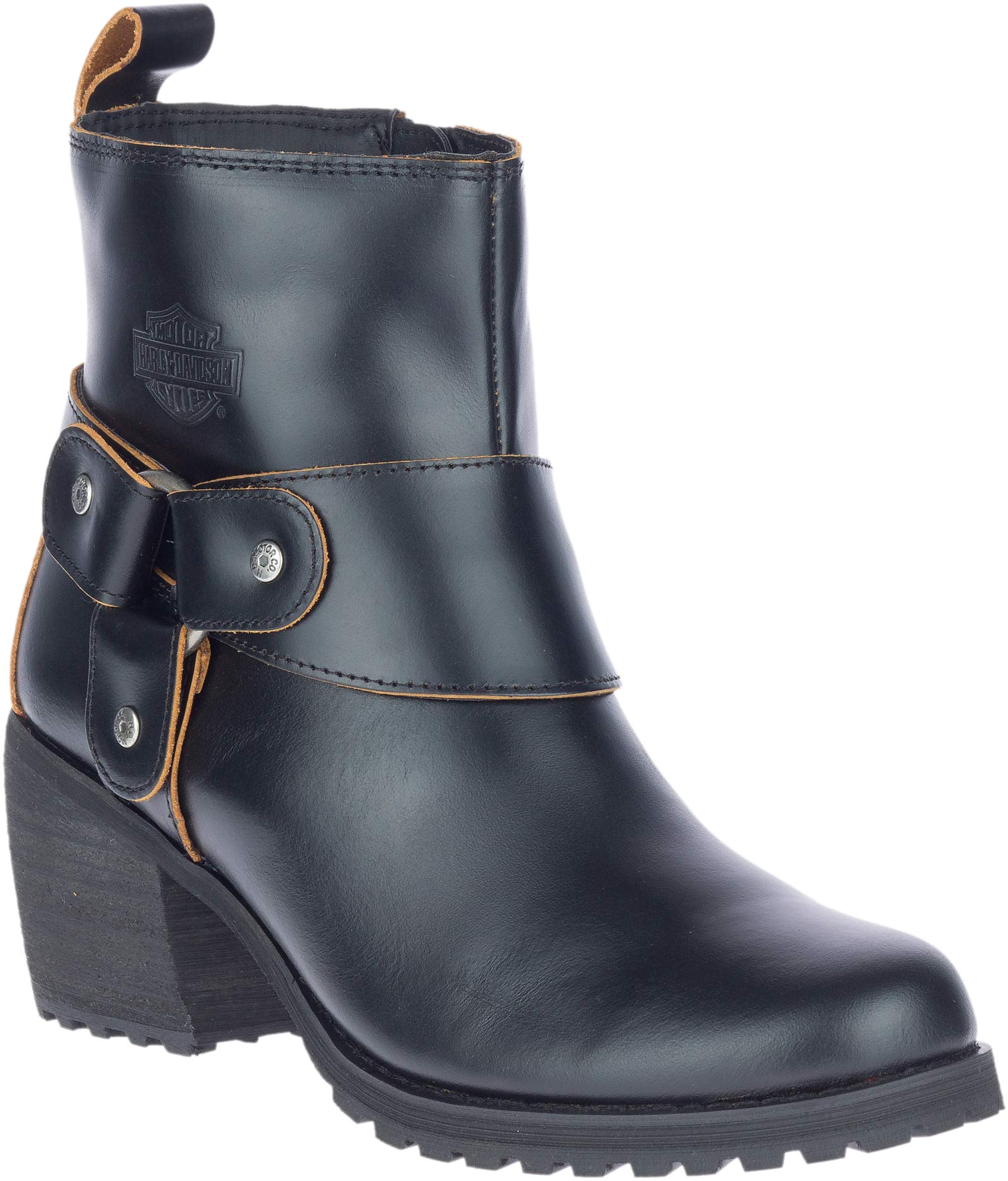 HARLEY-DAVIDSON Men's Lalanne Harness Motorcycle Boots - Black Leather Biker Boots for Riding & Casual Wear - Durable & Comfortable Footwear for Motorcycle Enthusiasts