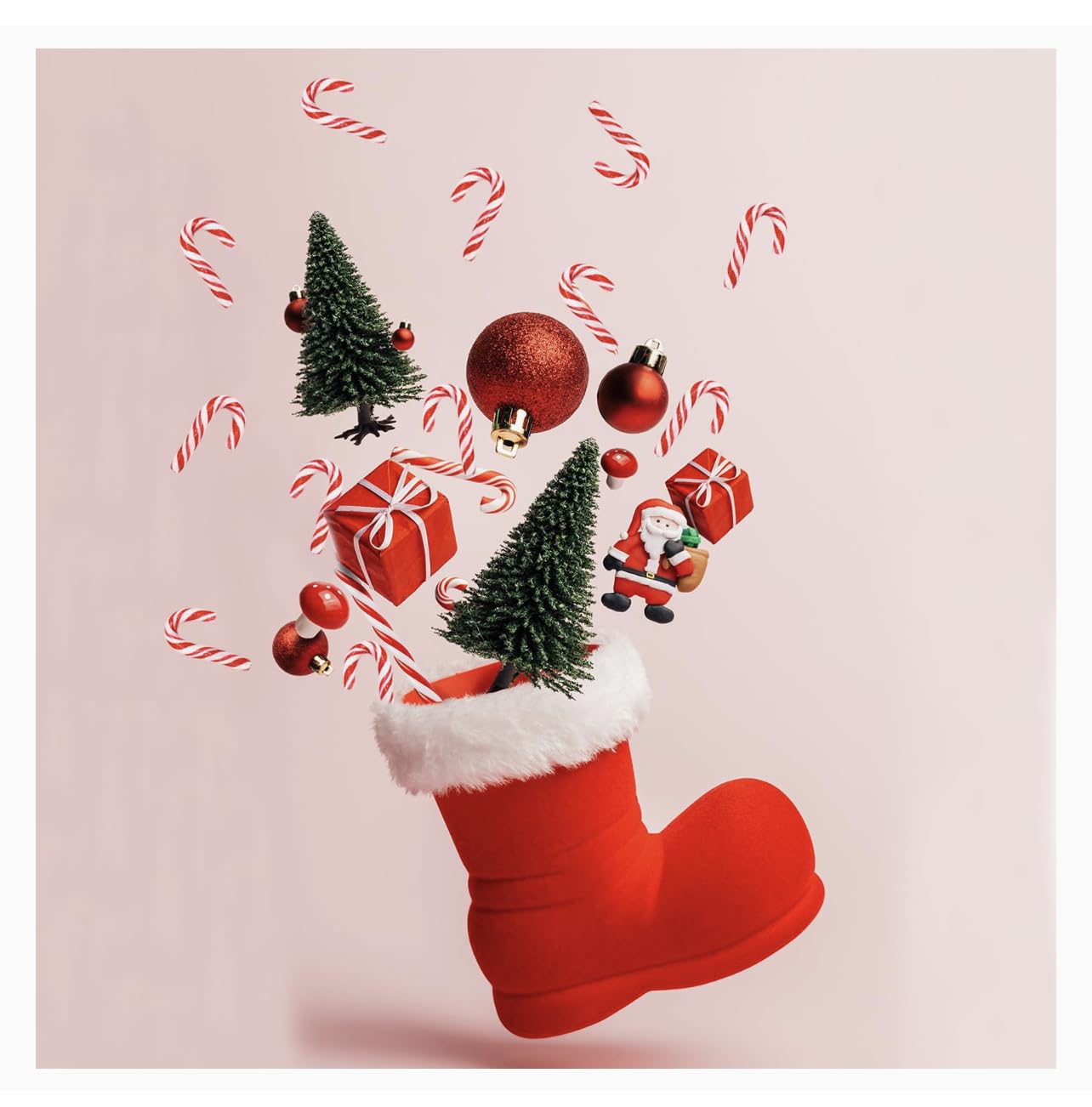 Mini Candy Canes (250 Count) - Red & White Christmas Candy with Real Peppermint | Holiday Treats for Stockings, Parties, Gifts & Decorations | Perfect for Christmas, Thanksgiving, Santa Parades & Winter Celebrations | Includes Free Creative Idea Booklet