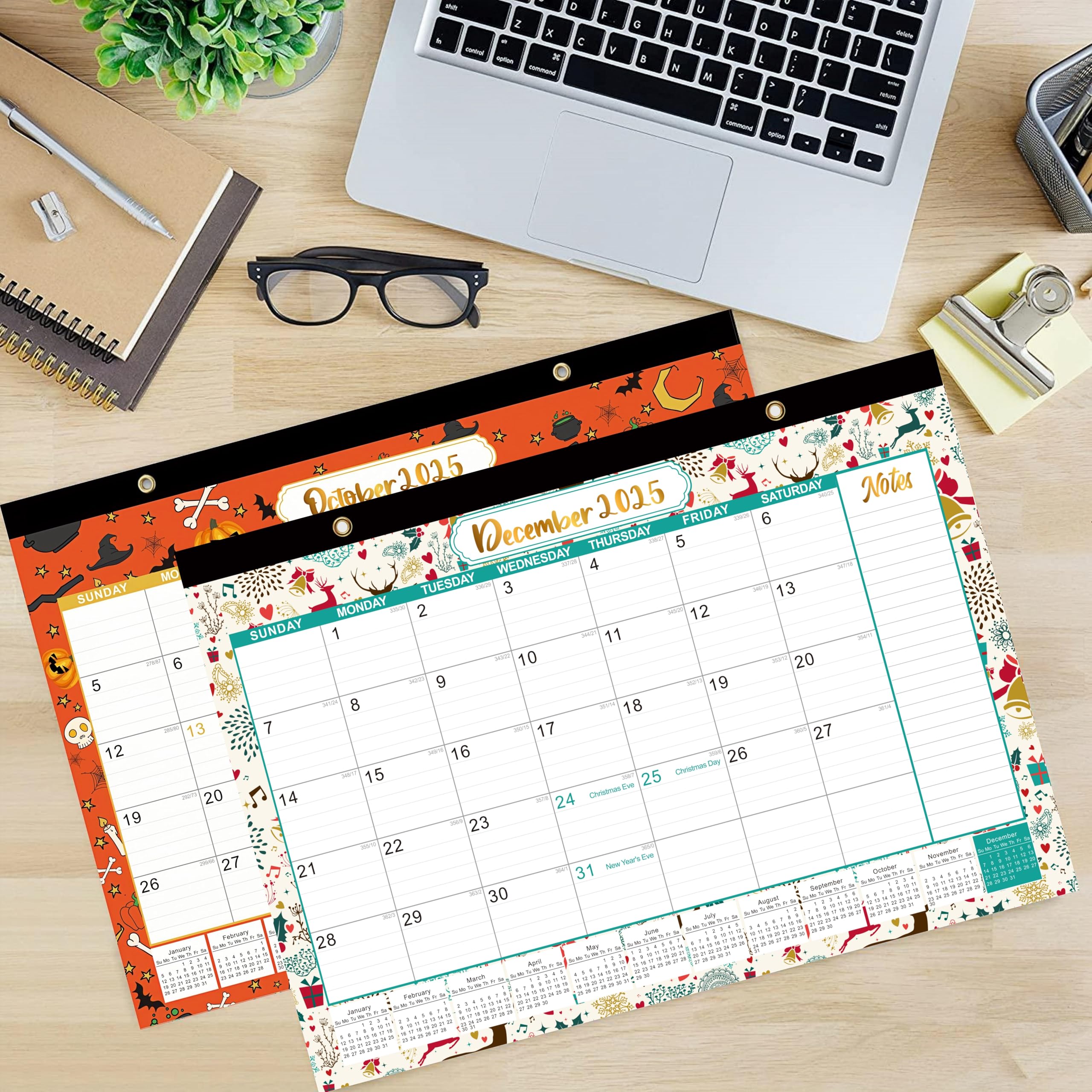 2025-2026 Large 18-Month Desk & Wall Calendar - Jan 2025 to June 2026, 17