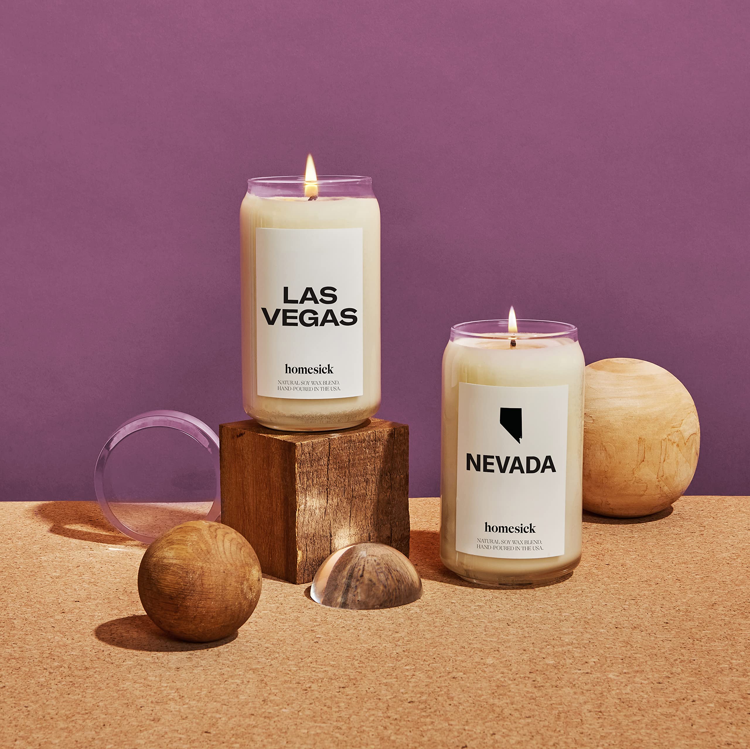 Nevada Scented Candle - Lemon, Orange & Patchouli Aroma | 13.75 oz Natural Soy Blend Candle | 60-80 Hour Burn Time | Home Decor & Aromatherapy | Perfect for Relaxation, Meditation & Creating Cozy Atmosphere
