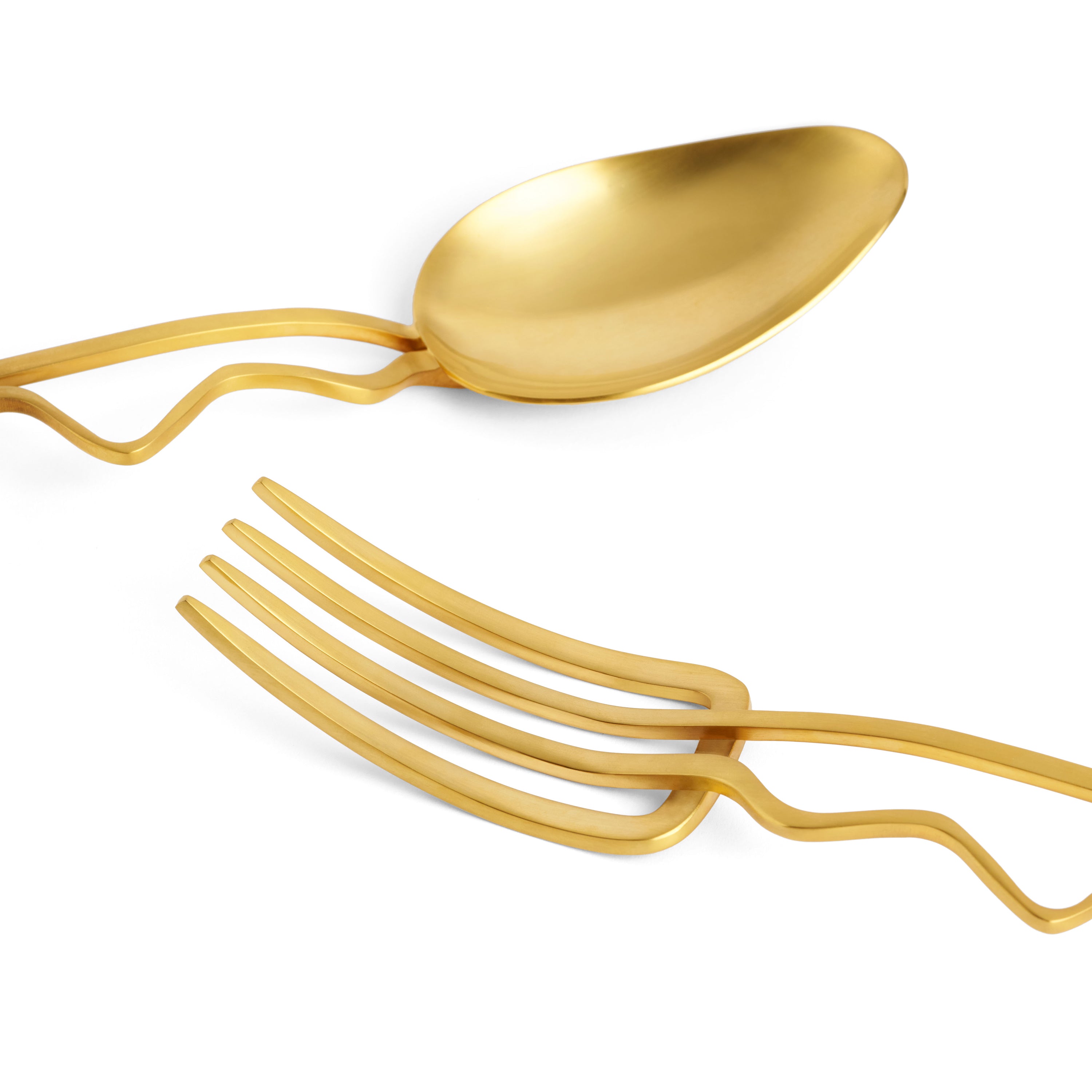 Premium Spiral Serving Set - 2 Piece Stainless Steel Appetizer Utensils for Cheese, Fruit, and Charcuterie Boards | Elegant Party & Entertaining Accessories