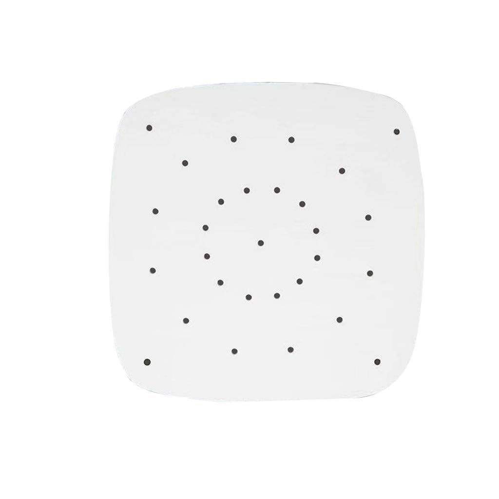 **100PCS White 8.5 Inch Perforated Air Fryer Paper Liners - Oil Absorbent, Recycled & Eco-Friendly for Kitchen, Dining & Bar - Perfect for Air Frying, Baking & Meal Prep**