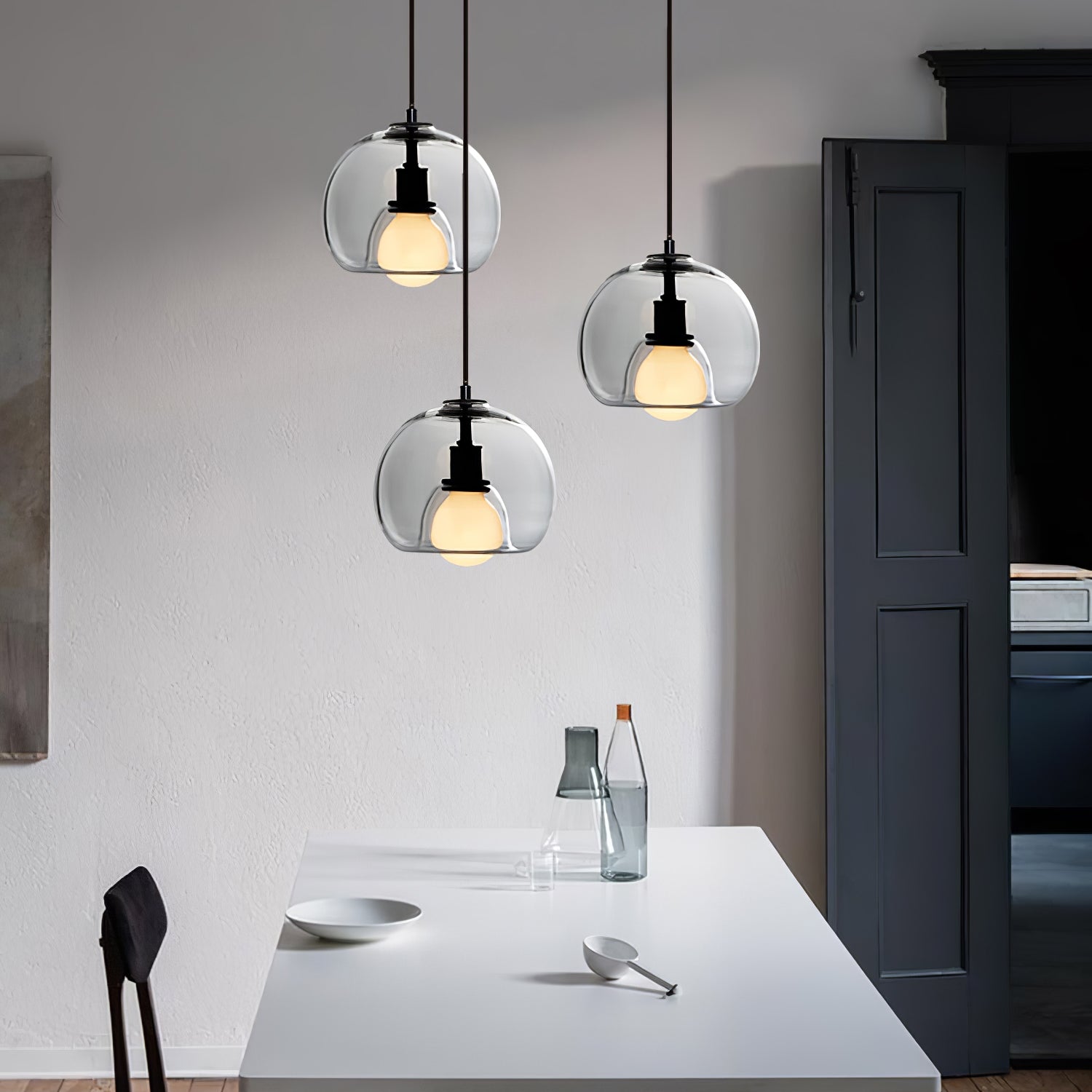 Elegant Eres Pendant Light - Modern Hanging Chandelier for Kitchen Island, Dining Room & Bedroom Lighting - Dimmable LED Ceiling Light Fixture for Home Decor