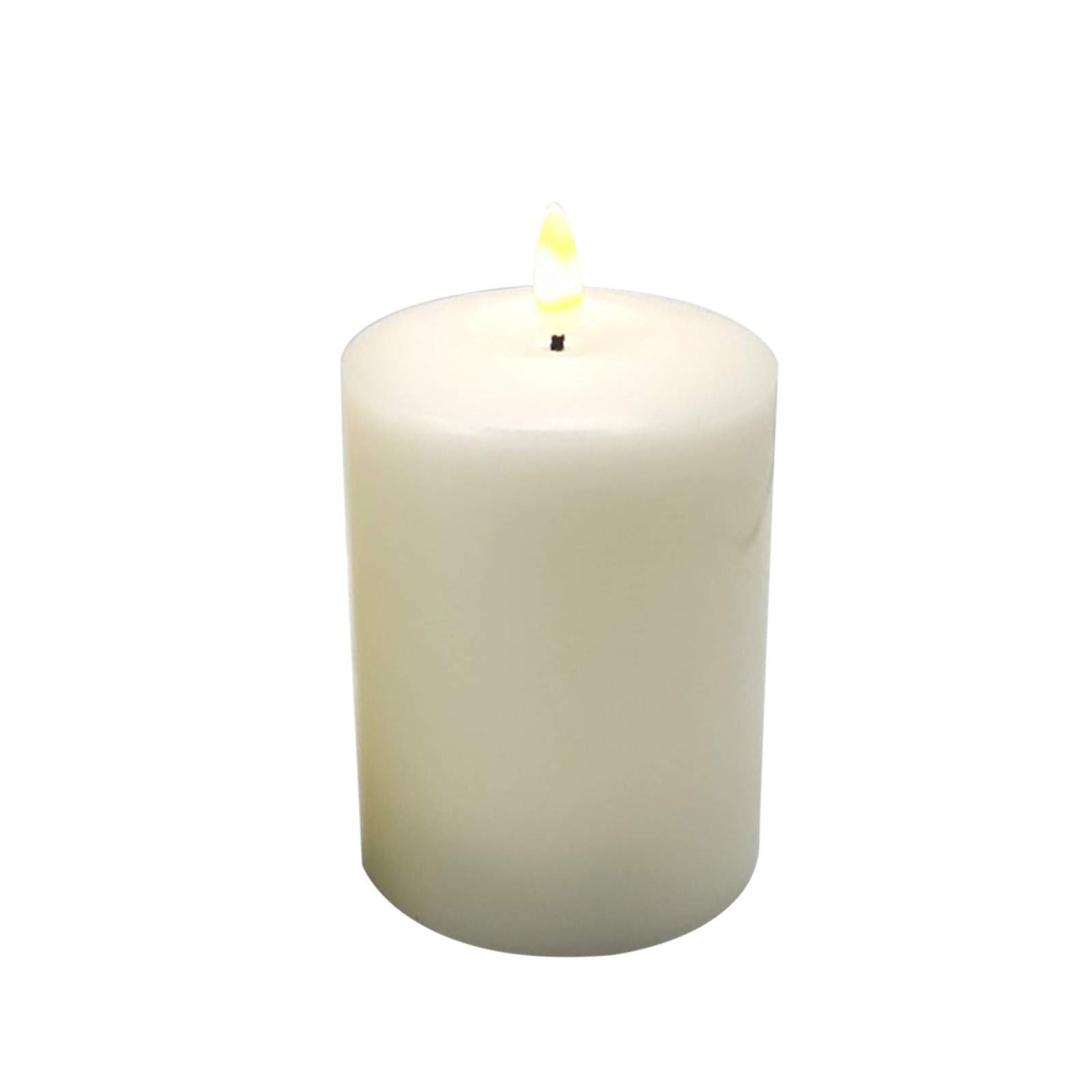 Flameless LED Candles Ivory White - Battery Operated Electronic Candles with Realistic Simulated Flame for Halloween, Wedding, Party, Diwali, Outdoor & Garden Decor - Perfect for Centerpieces, Votive Displays & Home Ambiance