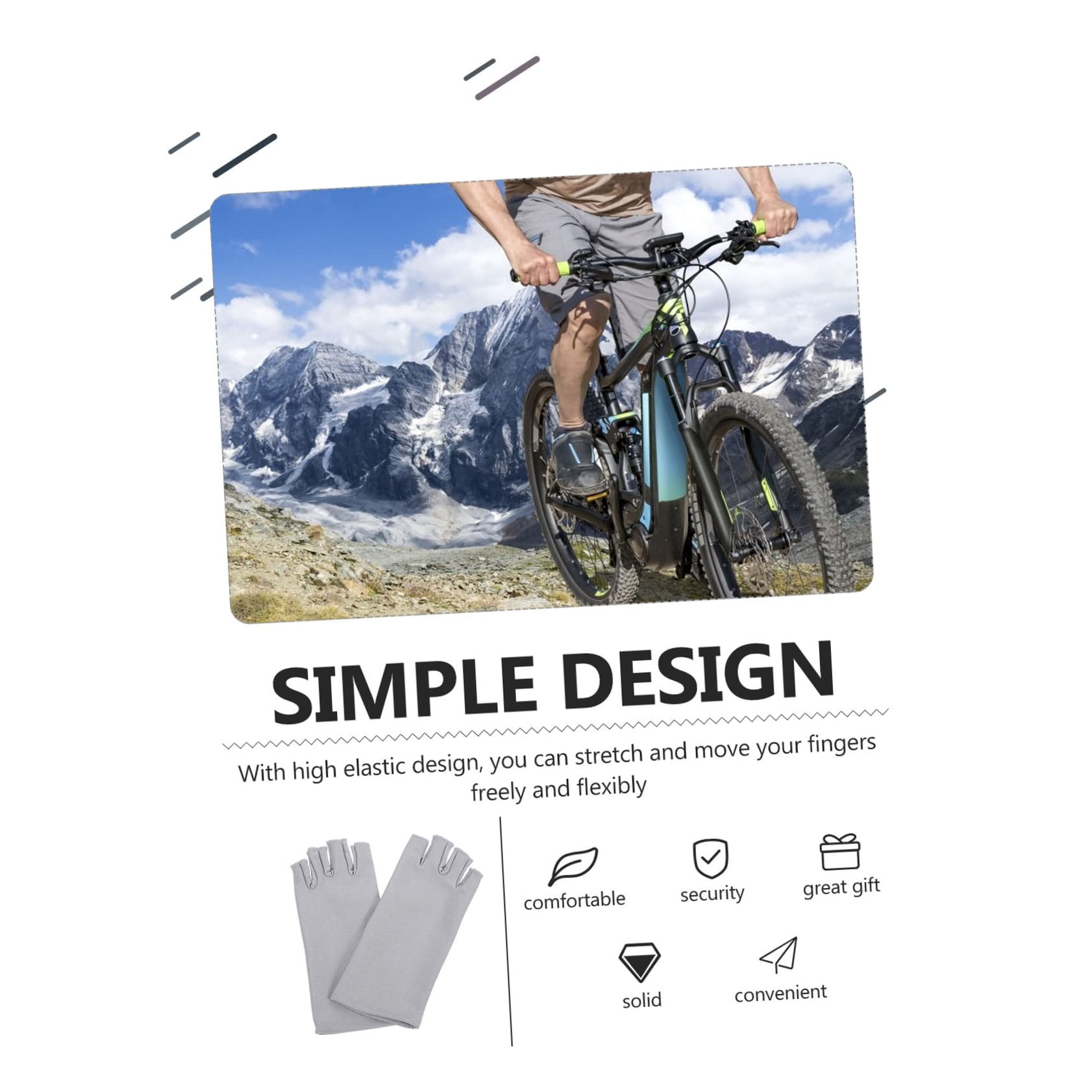 UV Protection Fingerless Gloves for Women - 2 Pairs Sun Blocking Outdoor Gloves for Cycling, Driving, Gardening & Daily Sun Protection
