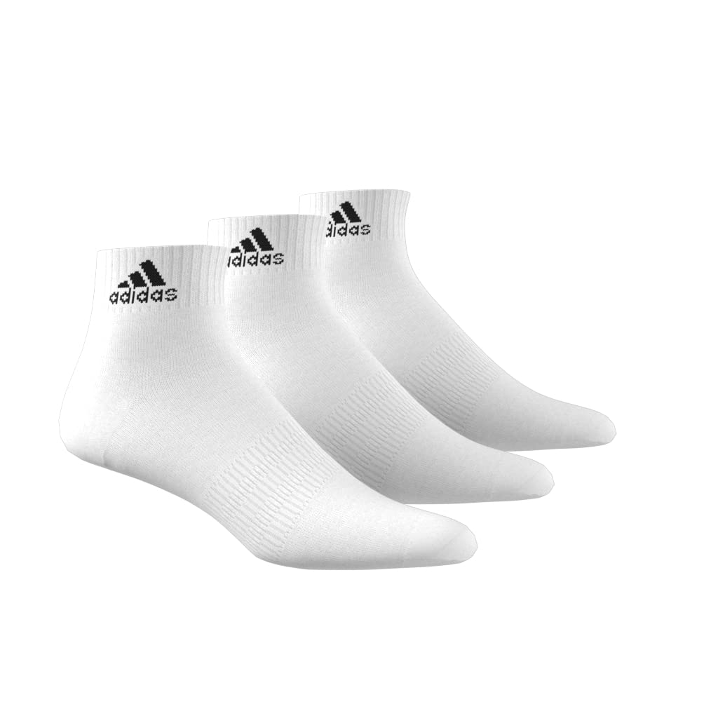 Adidas Thin & Light Ankle Socks 3-Pack - Breathable Comfort for Kids - Perfect for School, Sports & Everyday Wear