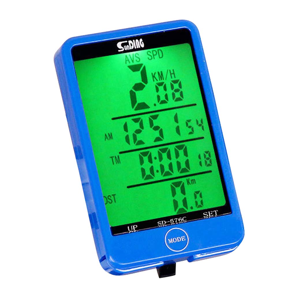 BESPORTBLE Waterproof Bike Computer with LCD Display - Wireless Bicycle Speedometer & Odometer for Road Bikes, Mountain Bikes (MTB) - Track Speed, Distance & Riding Data for Cycling Training & Outdoor Adventures