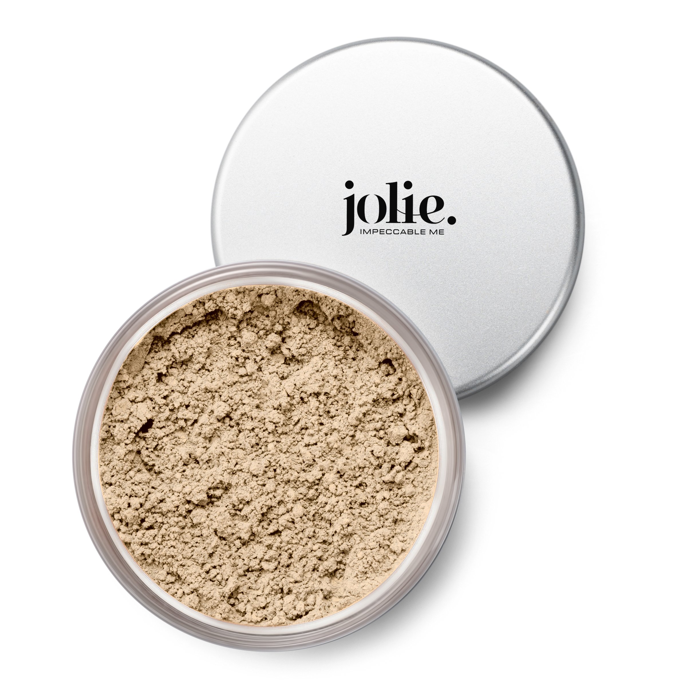 Jolie Mineral Loose Foundation Powder - 100% Pure Natural Makeup, Toxin-Free, Hypoallergenic, Oil-Free, Talc & Paraben-Free, Vegan & Cruelty-Free (Medium Shade) for Sensitive Skin & Daily Wear