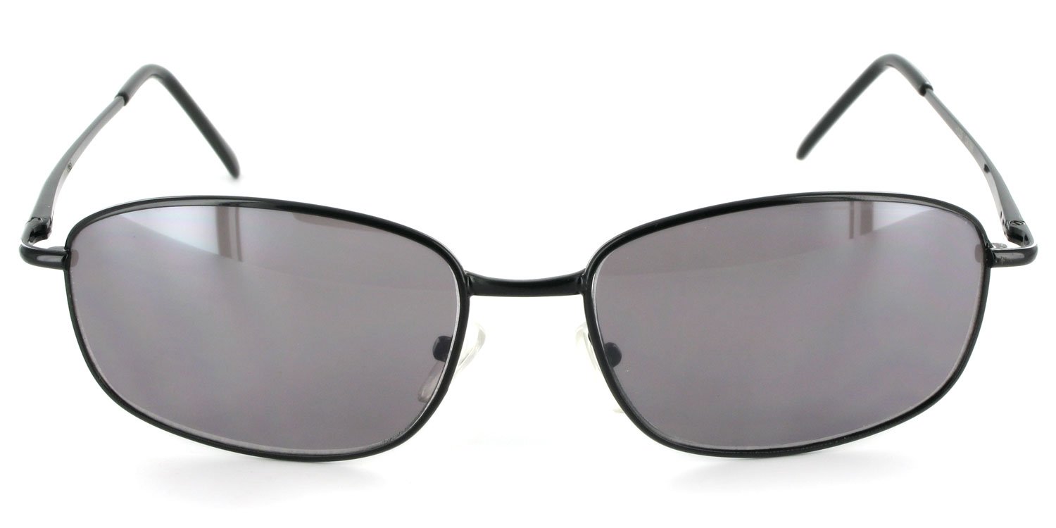 Seagulls Metal Frame Full Reading Sunglasses for Men and Women - Non-Bifocal +1.75 Magnification - Stylish Black Eyewear for Reading, Outdoor Activities & Driving