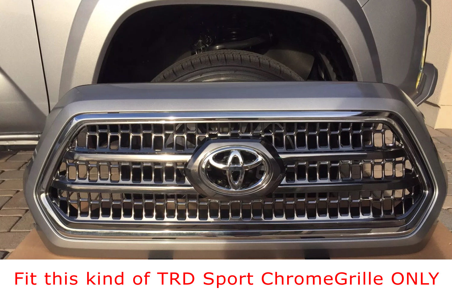4-Piece Raptor Style 3W Amber LED Grille Lights Kit for 2016-2023 Toyota Tacoma with TRD Grill - Off-Road, Truck Accessories & Night Driving Safety Lights