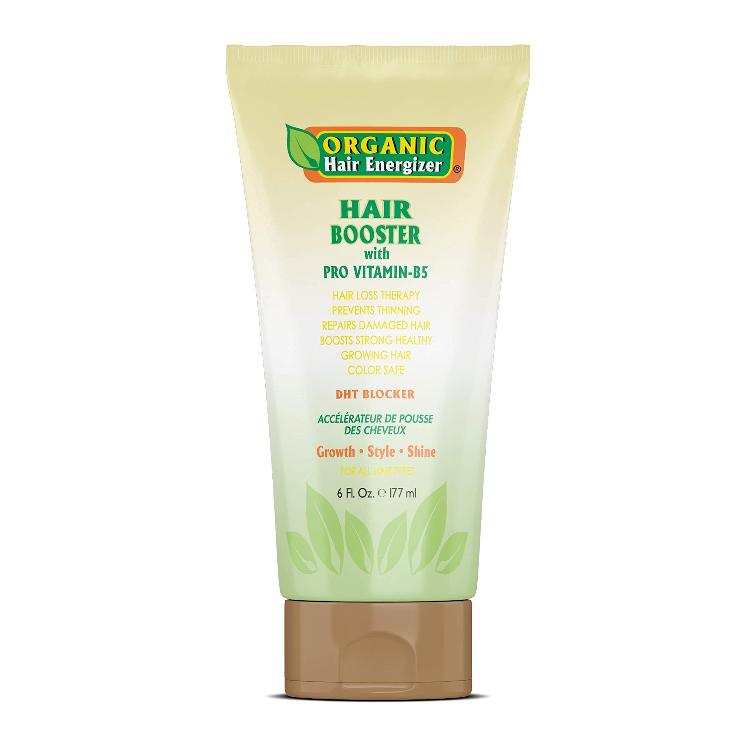 Organic Hair Growth Booster & Energizer - 6 Oz | Natural Hair Thickening Treatment for Men & Women | Perfect for Daily Use, Hair Loss Prevention & Scalp Care