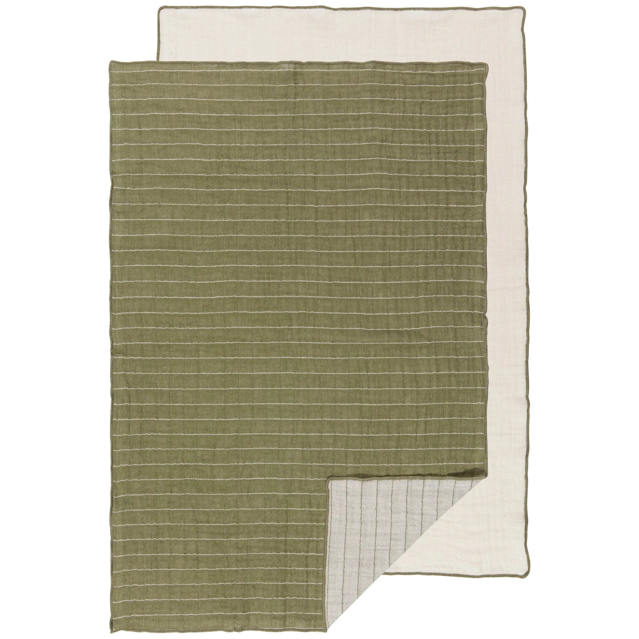 Danica Heirloom Double Weave Cotton Dish Towels Set of 2 - Olive Branch Design | Premium Kitchen Towels for Drying Dishes, Cleaning & Decor | Soft Absorbent Cotton for Everyday Use